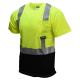 Radians ST11B Type R Class 2 Black Bottom Mesh Safety Shirt - Yellow/Lime