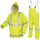 MCR Safety 2083SR Luminator Type R Class 3 Rain Suit - 0.38mm PVC/Polyester/PVC