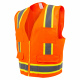 Full Source US2ON16 Type R Class 2 Solid Surveyor Safety Vest - Orange