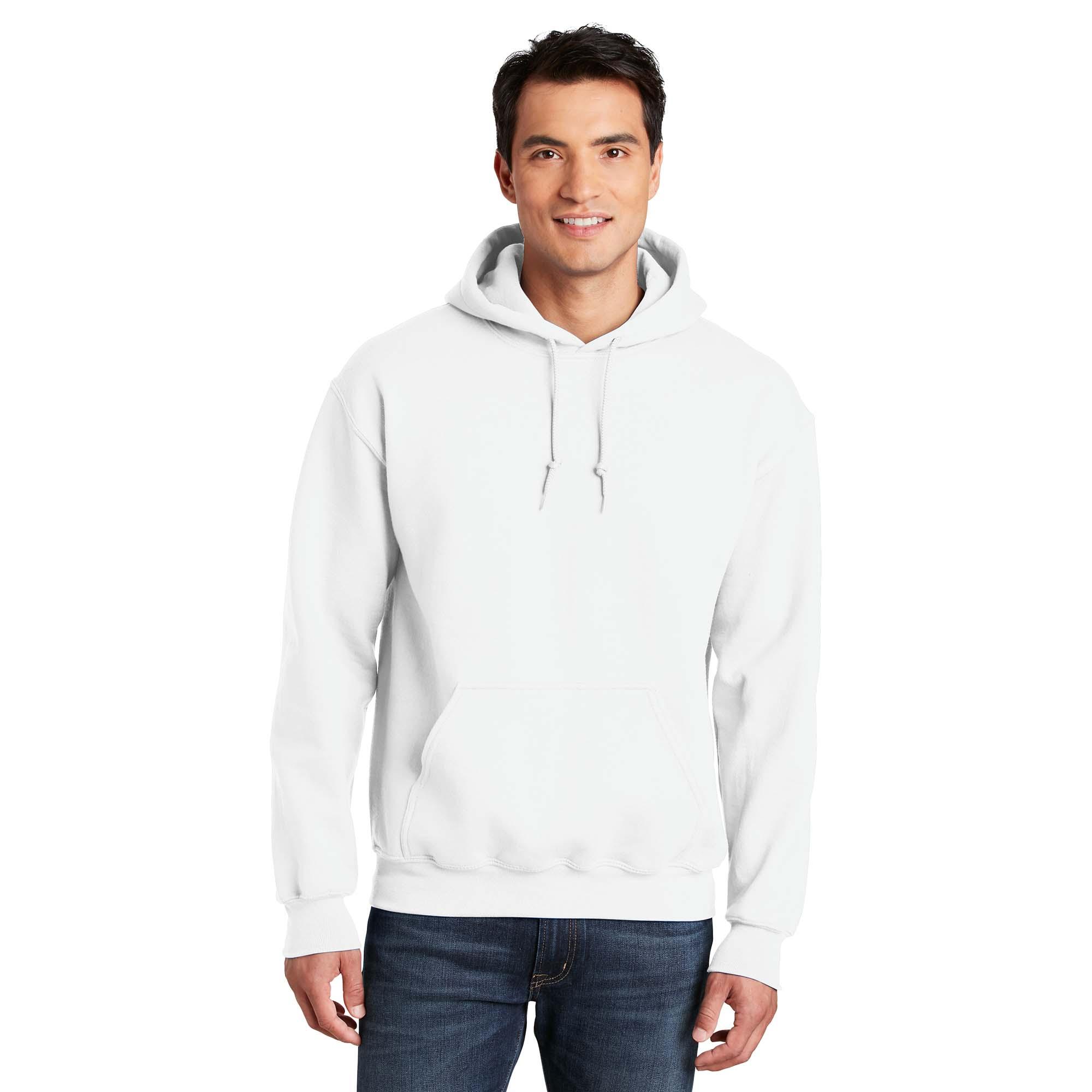 Gildan 12500 DryBlend Pullover Hooded Sweatshirt - White | Full Source