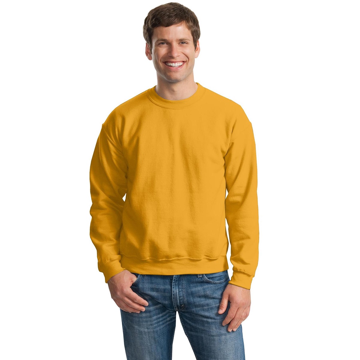 old gold gildan sweatshirt