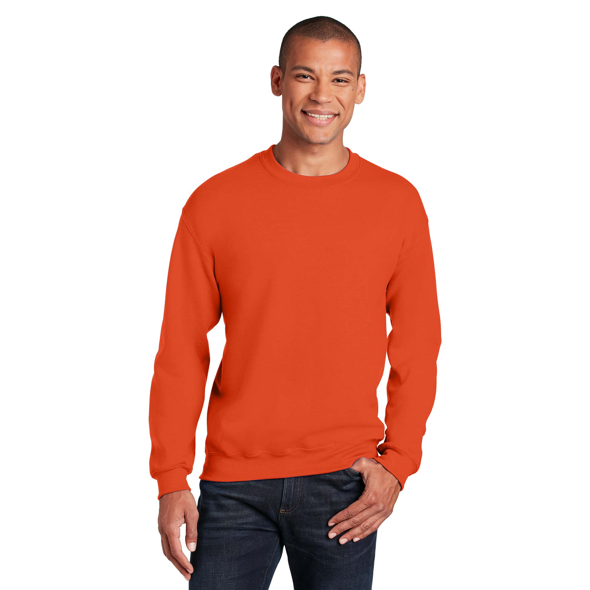 Gildan 18000 Heavy Blend Crewneck Sweatshirt - Orange | Full Source
