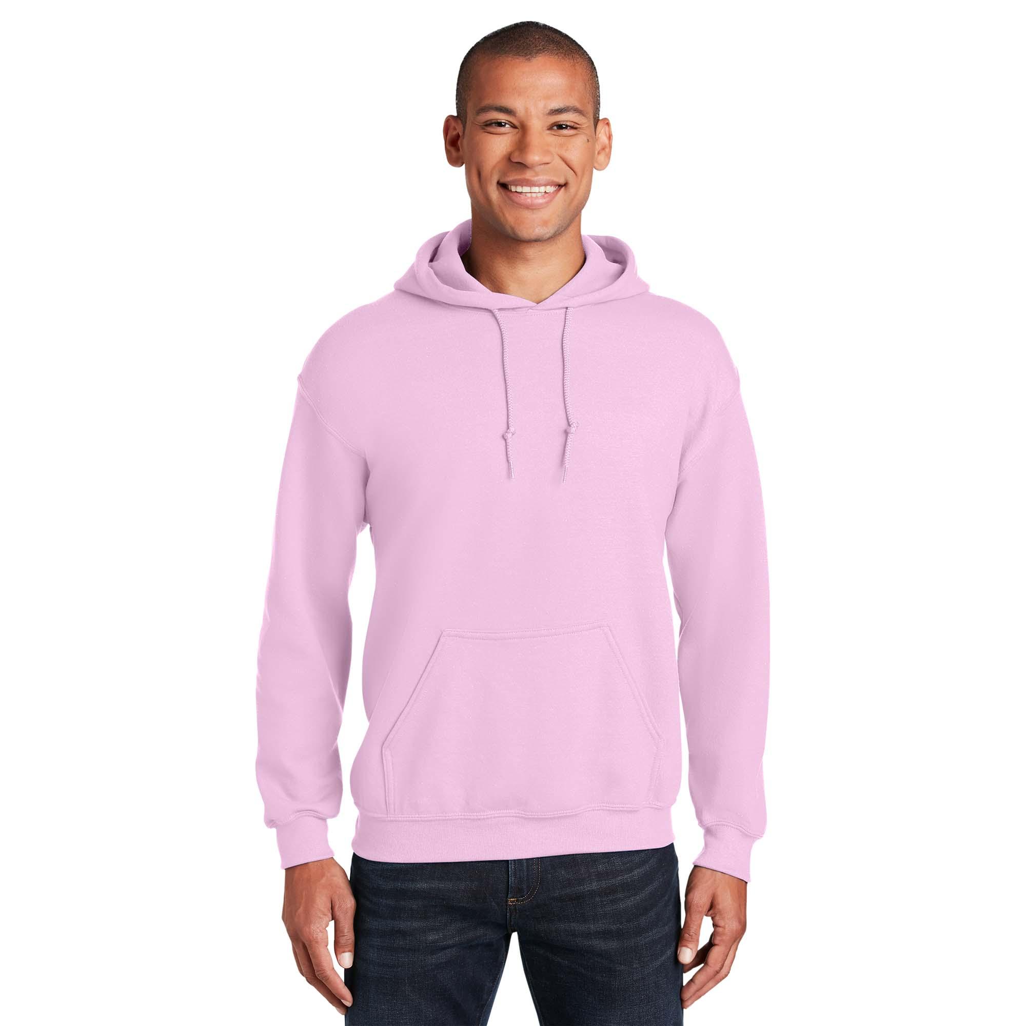 light pink gildan sweatshirt