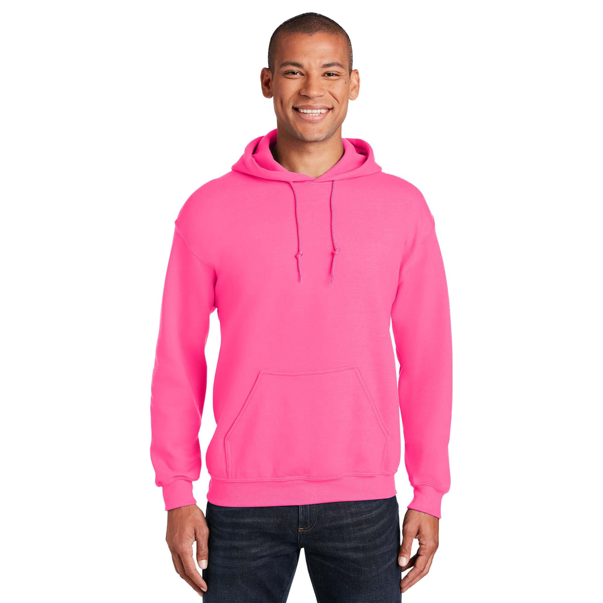 Realistisch Mart Polair Gildan 18500 Heavy Blend Hooded Sweatshirt - Safety Pink | FullSource.com