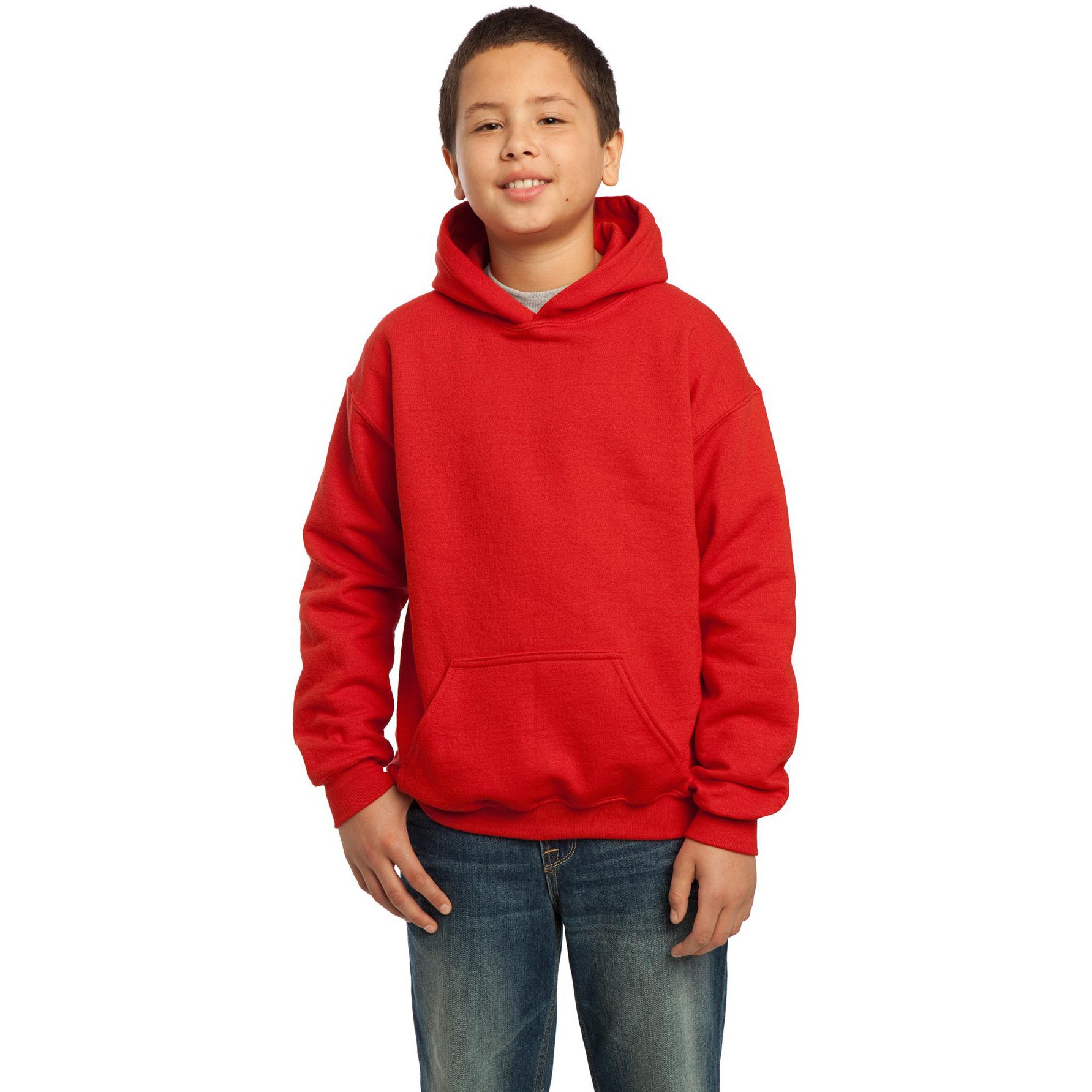 youth red hoodie