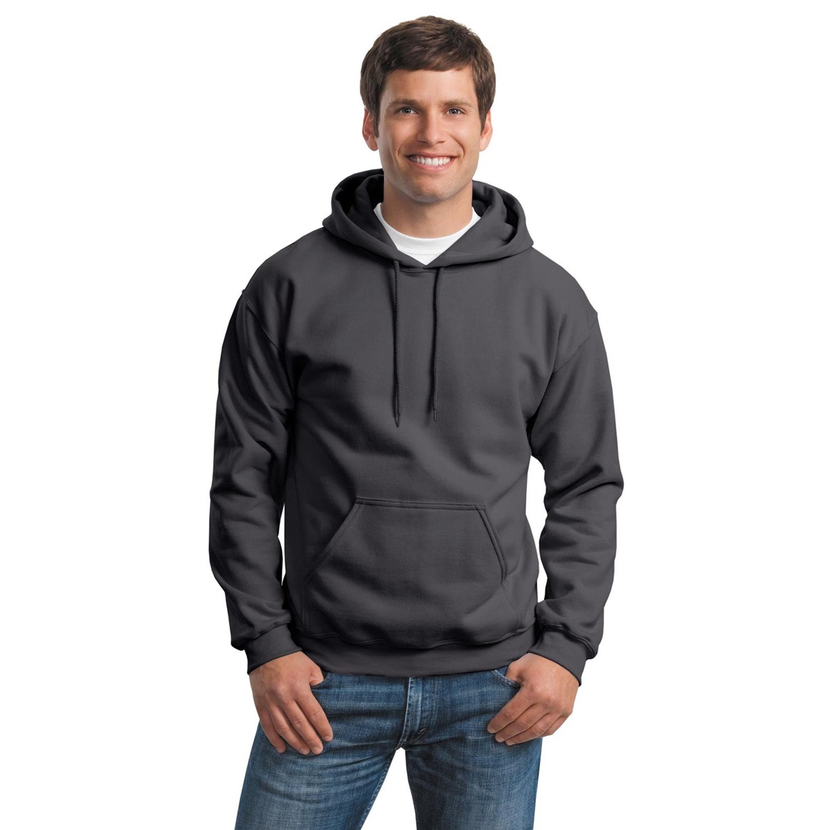 Gildan 18500 Heavy Blend Hooded Sweatshirt - Charcoal | FullSource.com