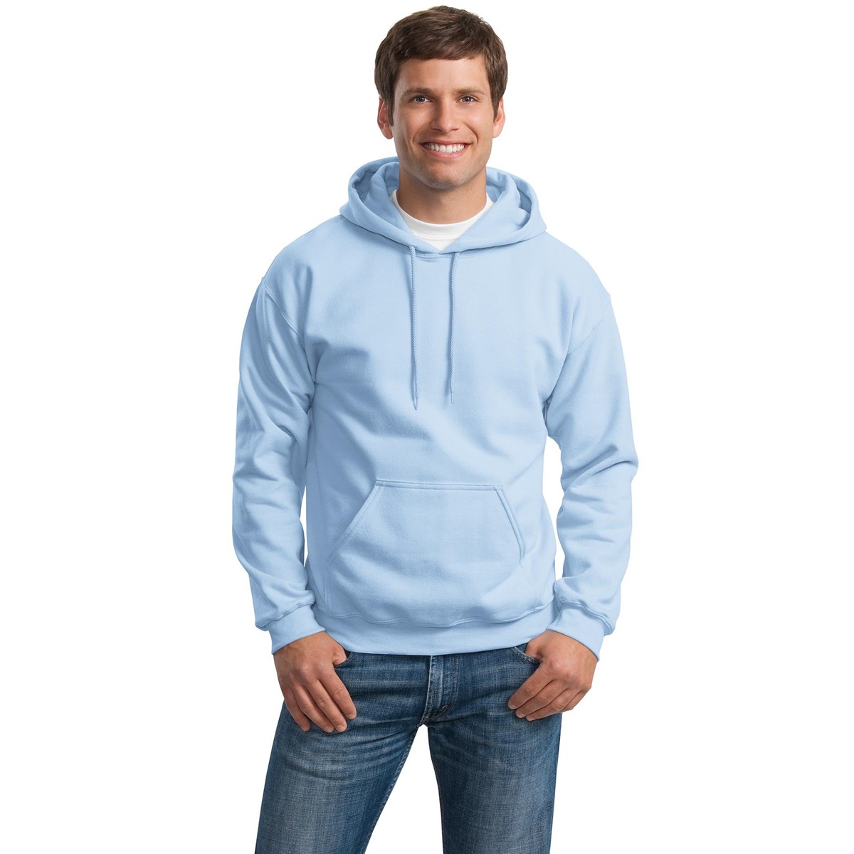 Gildan 18500 Heavy Blend Hooded Sweatshirt - Light Blue | FullSource.com
