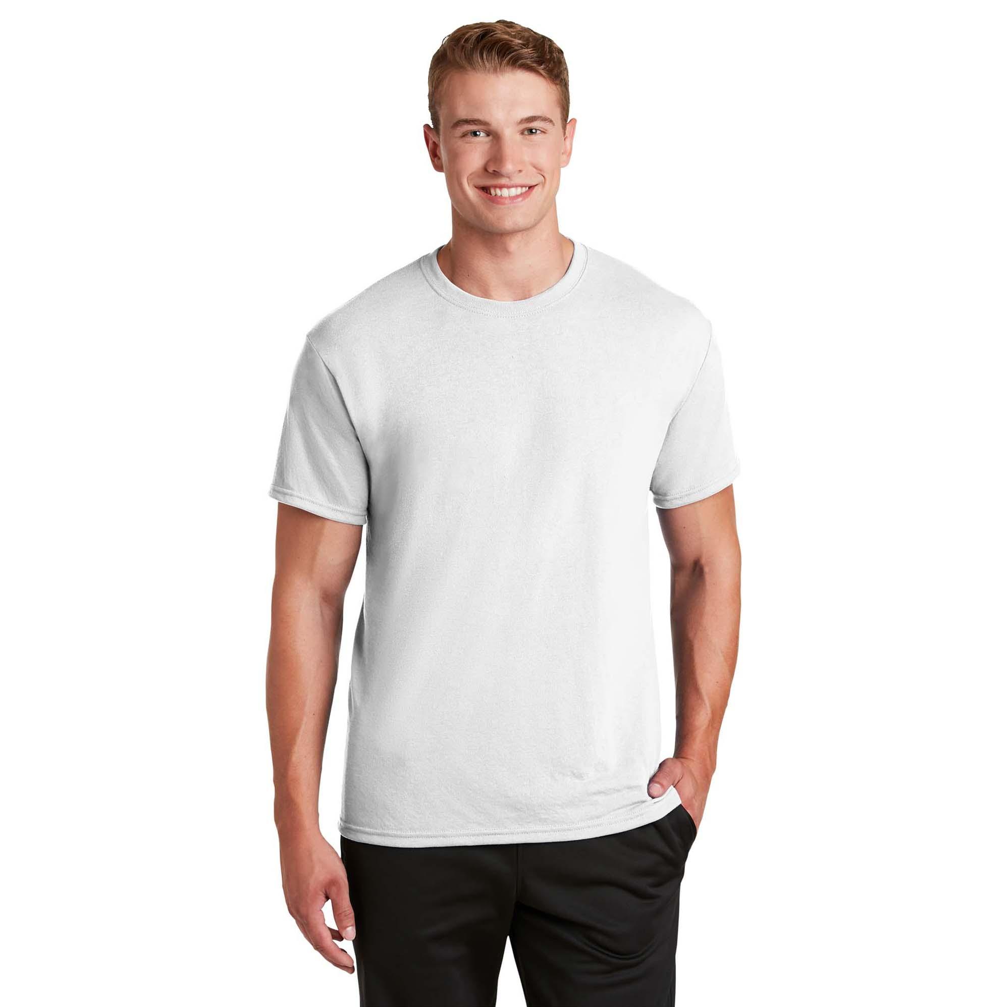Jerzees 21M Dri-Power 100% Polyester T-Shirt - White | Full Source