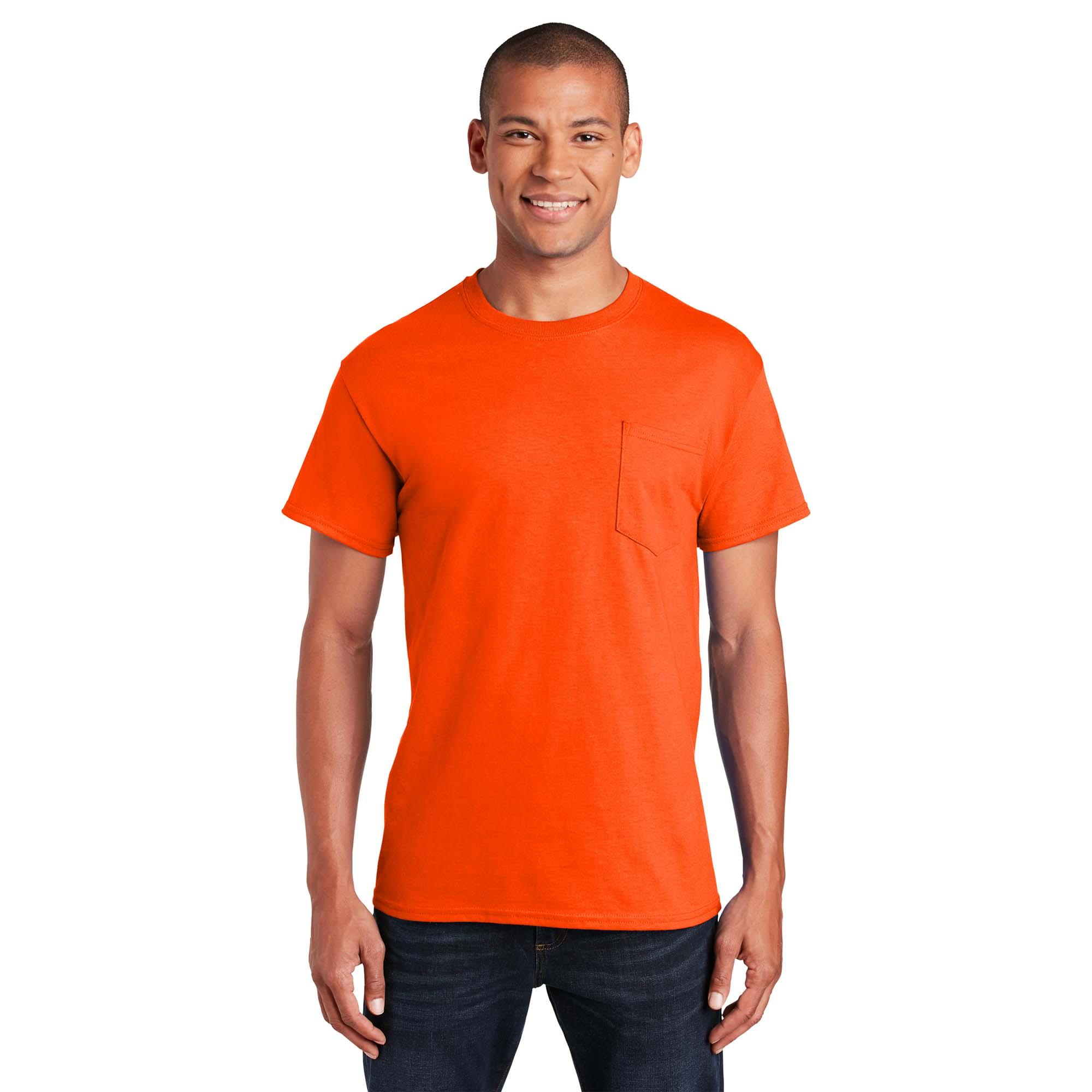 Gildan 2300 Ultra Cotton T-Shirt with Pocket - S. Orange | Full Source