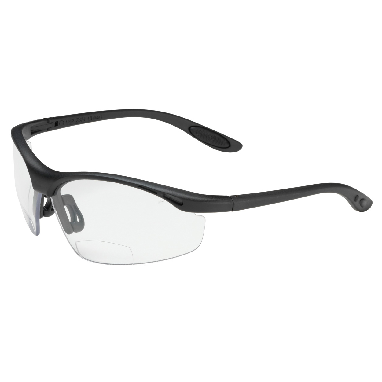 Bouton 250-25-00 MAG Readers Safety Glasses - Black Frame - Clear ...