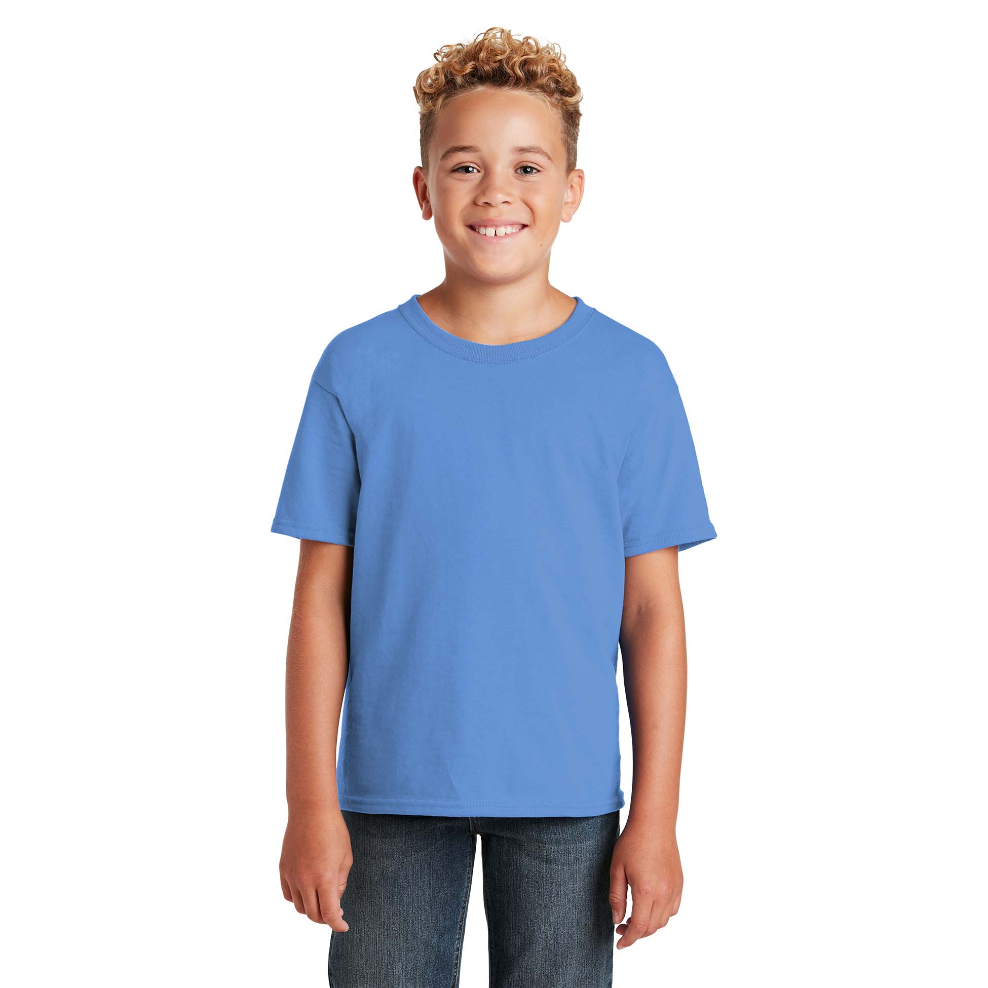 Jerzees 29B Youth Dri-Power Active 50/50 Cotton/Poly T-Shirt - Columbia ...