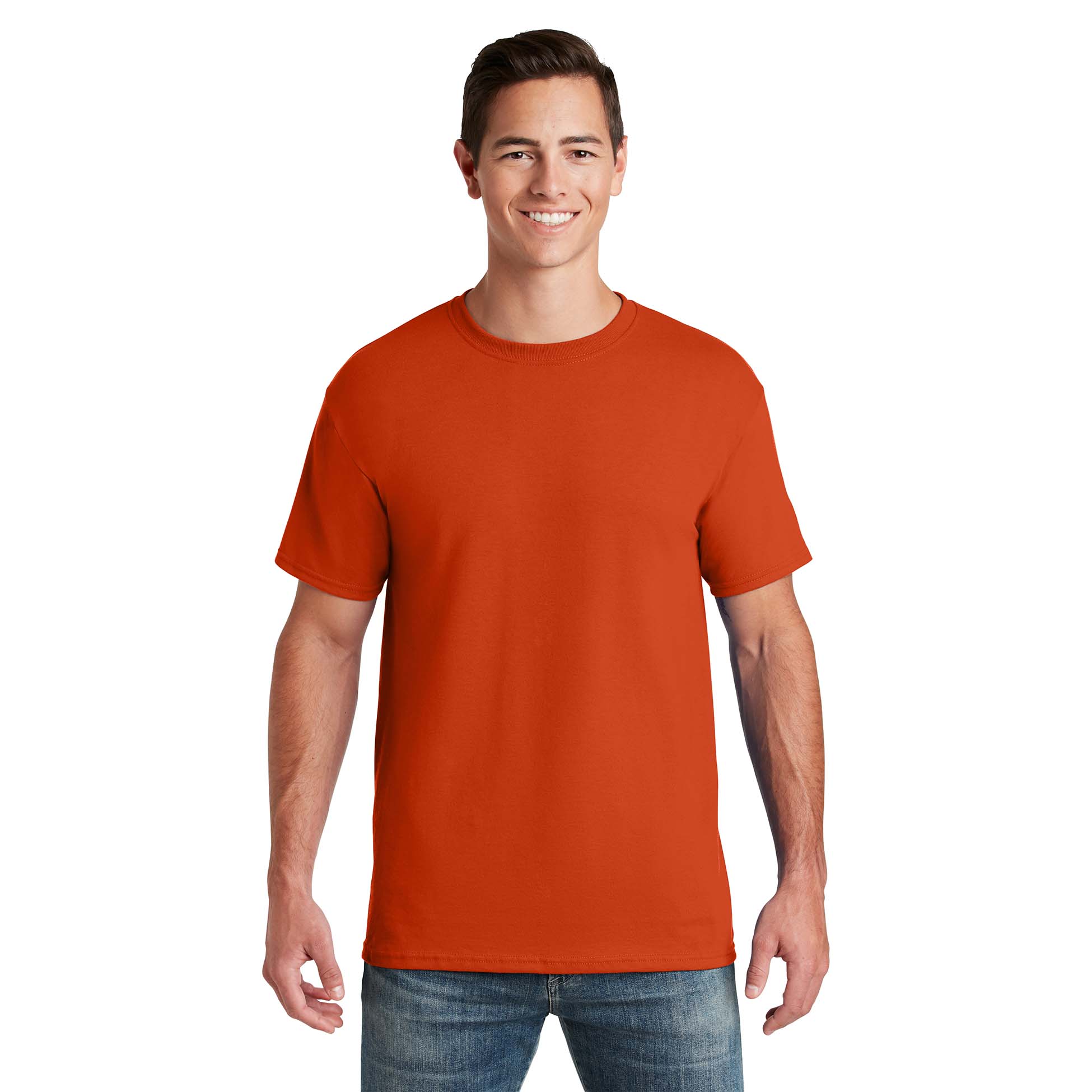 Jerzees 29M Dri-Power Active 50/50 Cotton/Poly T-Shirt - Burnt Orange ...