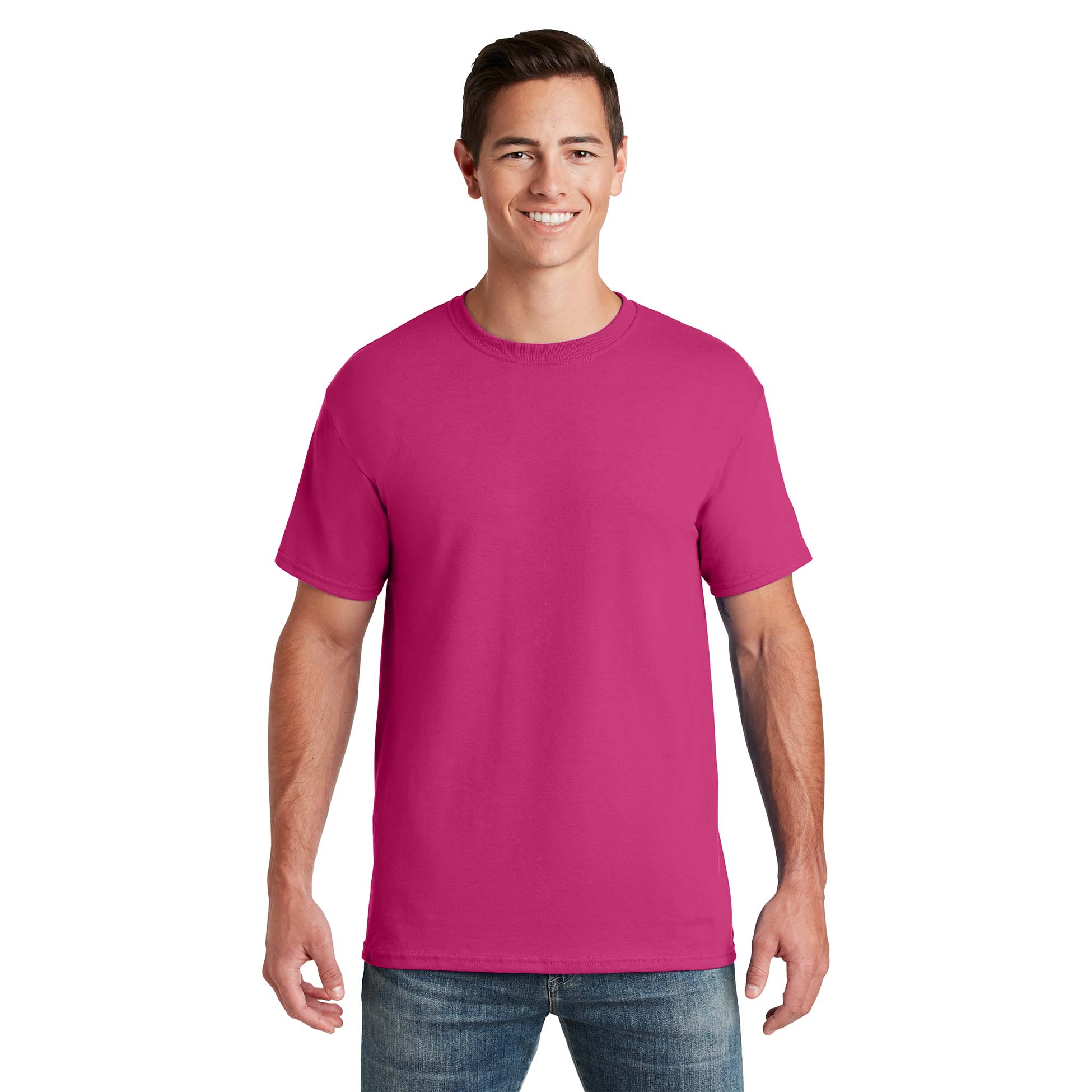 Jerzees 29M Dri-Power Active 50/50 Cotton/Poly T-Shirt - Cyber Pink ...