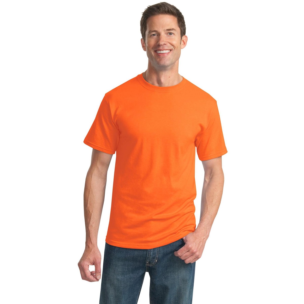 Jerzees 29M Heavyweight Blend 50/50 Cotton/Poly T-Shirt - Safety Orange ...
