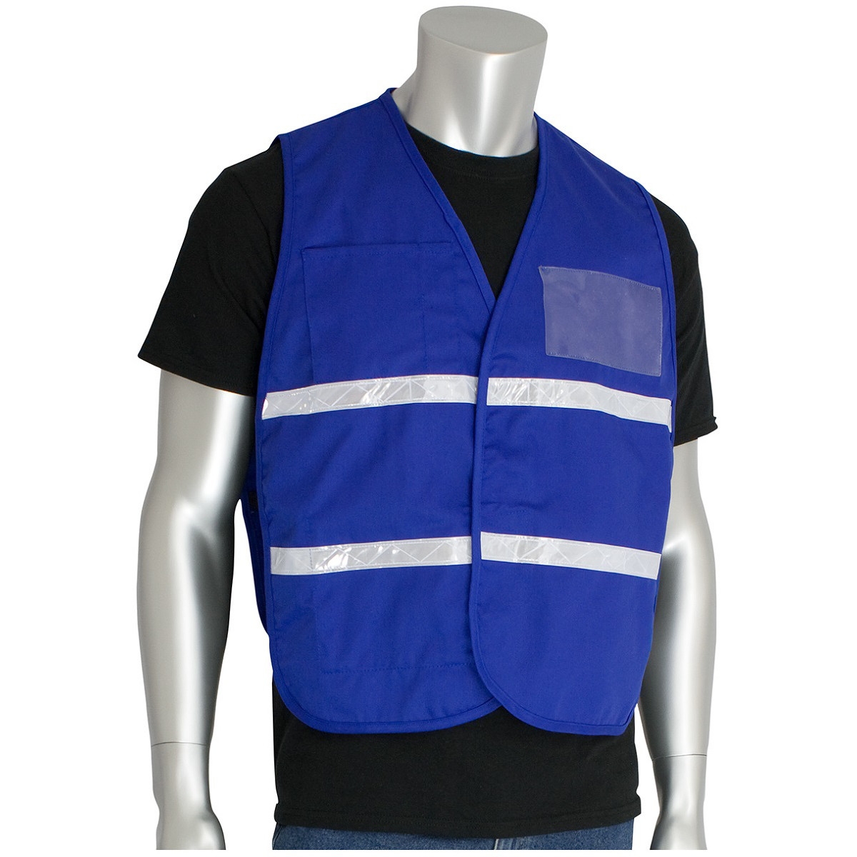 PIP 300-1504 Polyester Non-ANSI Incident Command Vest Royal Blue Full  Source