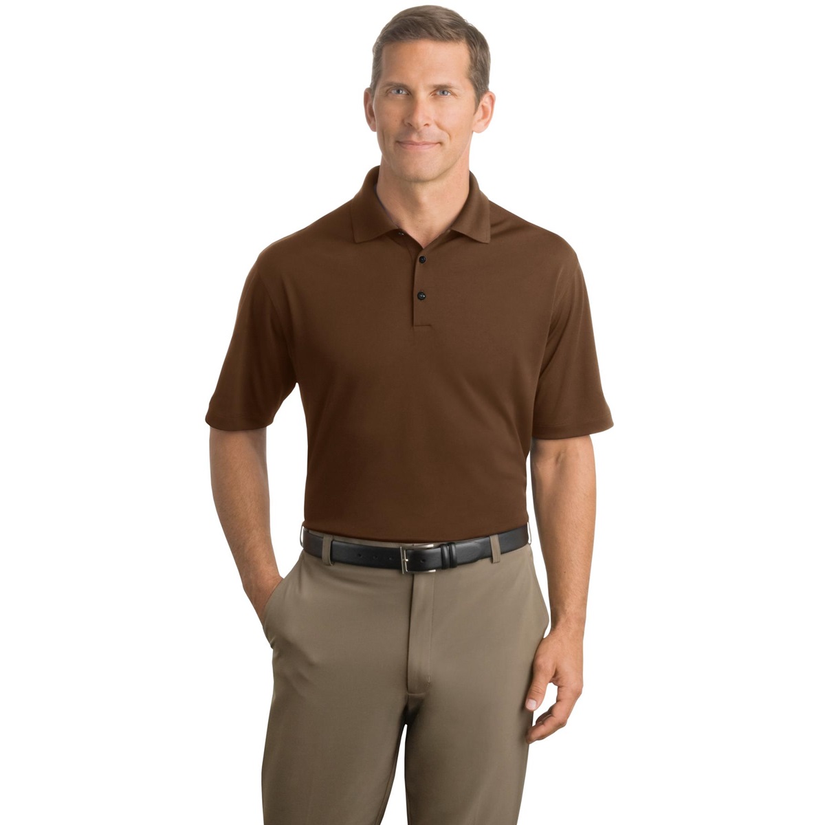 brown nike dri fit shirt