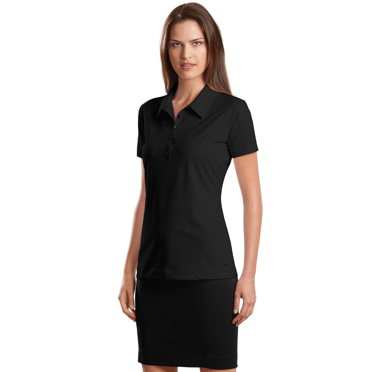 ladies black polo