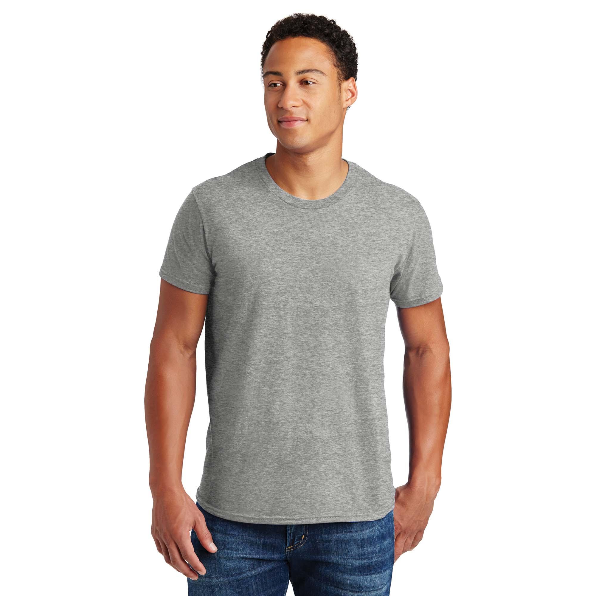 Hanes 4980 Nano-T Cotton T-Shirt - Light Steel | Full Source