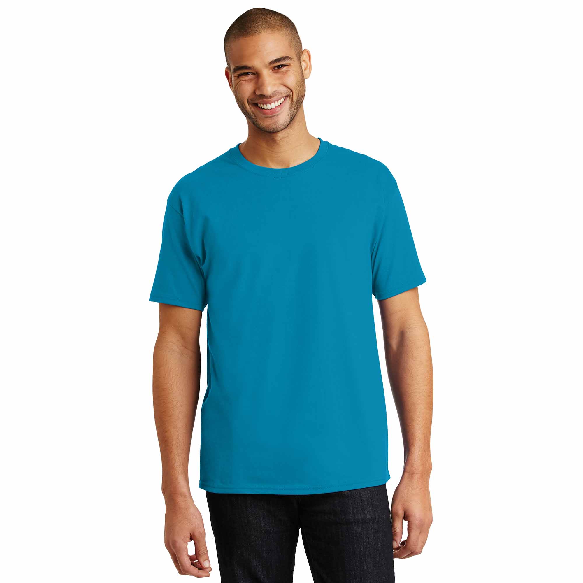 Hanes 5250 Authentic 100% Cotton T-Shirt - Teal | Full Source