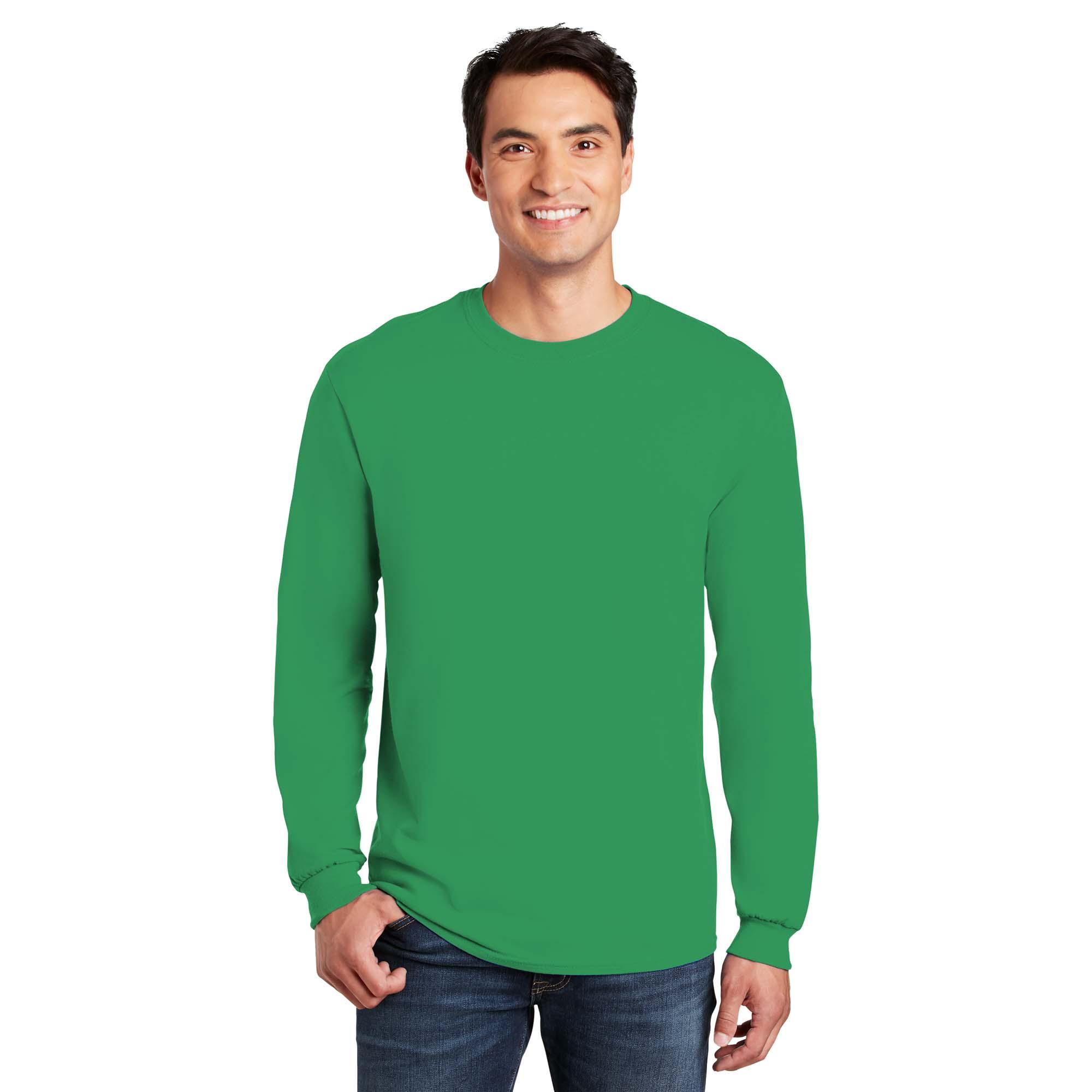 gildan green long sleeve