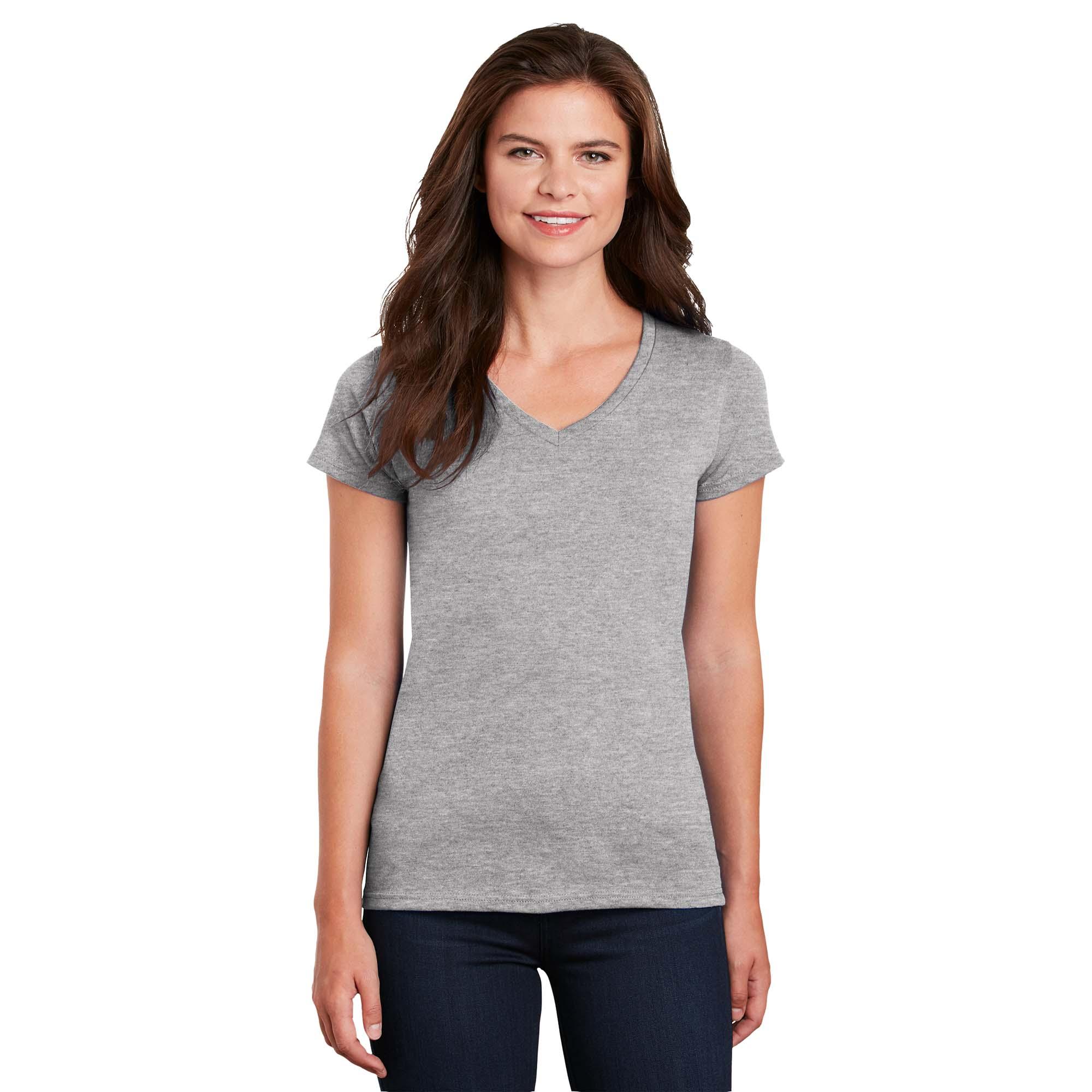 Gildan 5V00L Ladies Heavy Cotton V-Neck 