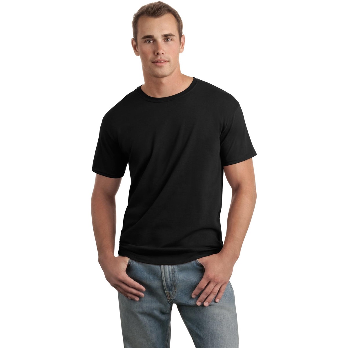 Download Gildan 64000 Softstyle T-Shirt - Black | FullSource.com