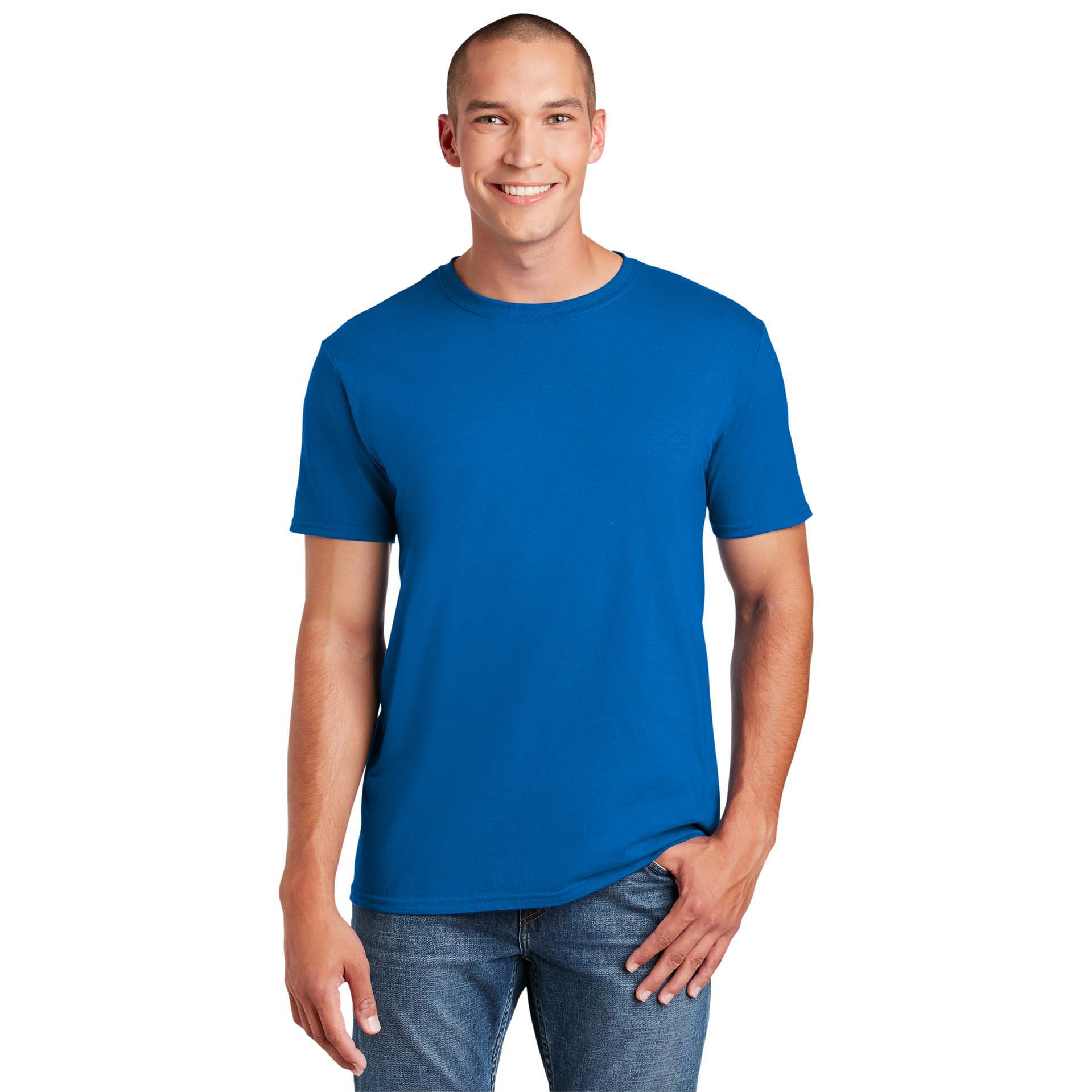 T-shirt da uomo con impronta di mano –  blu royal S