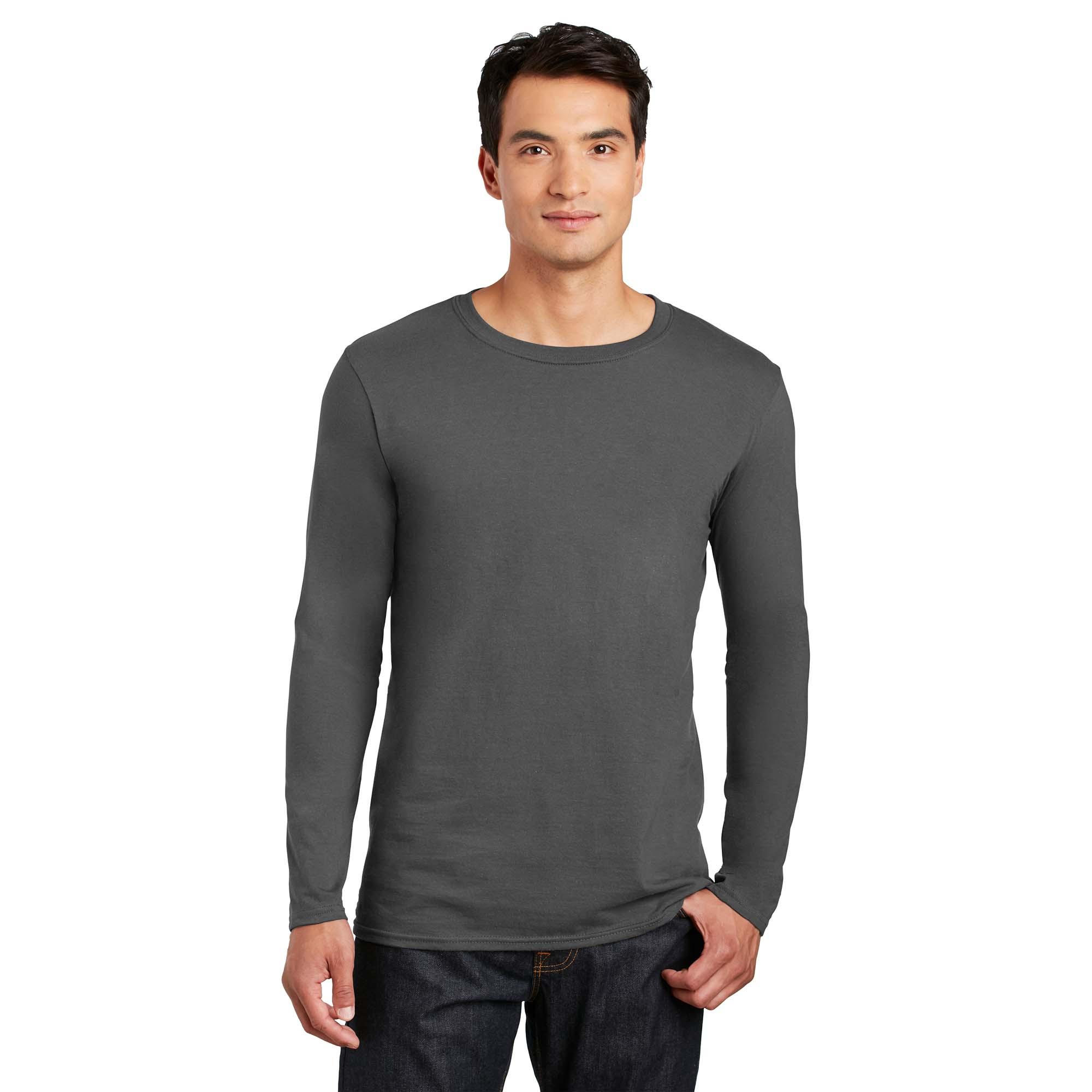 Gildan 64400 Softstyle Long Sleeve T-Shirt - Charcoal | Full Source