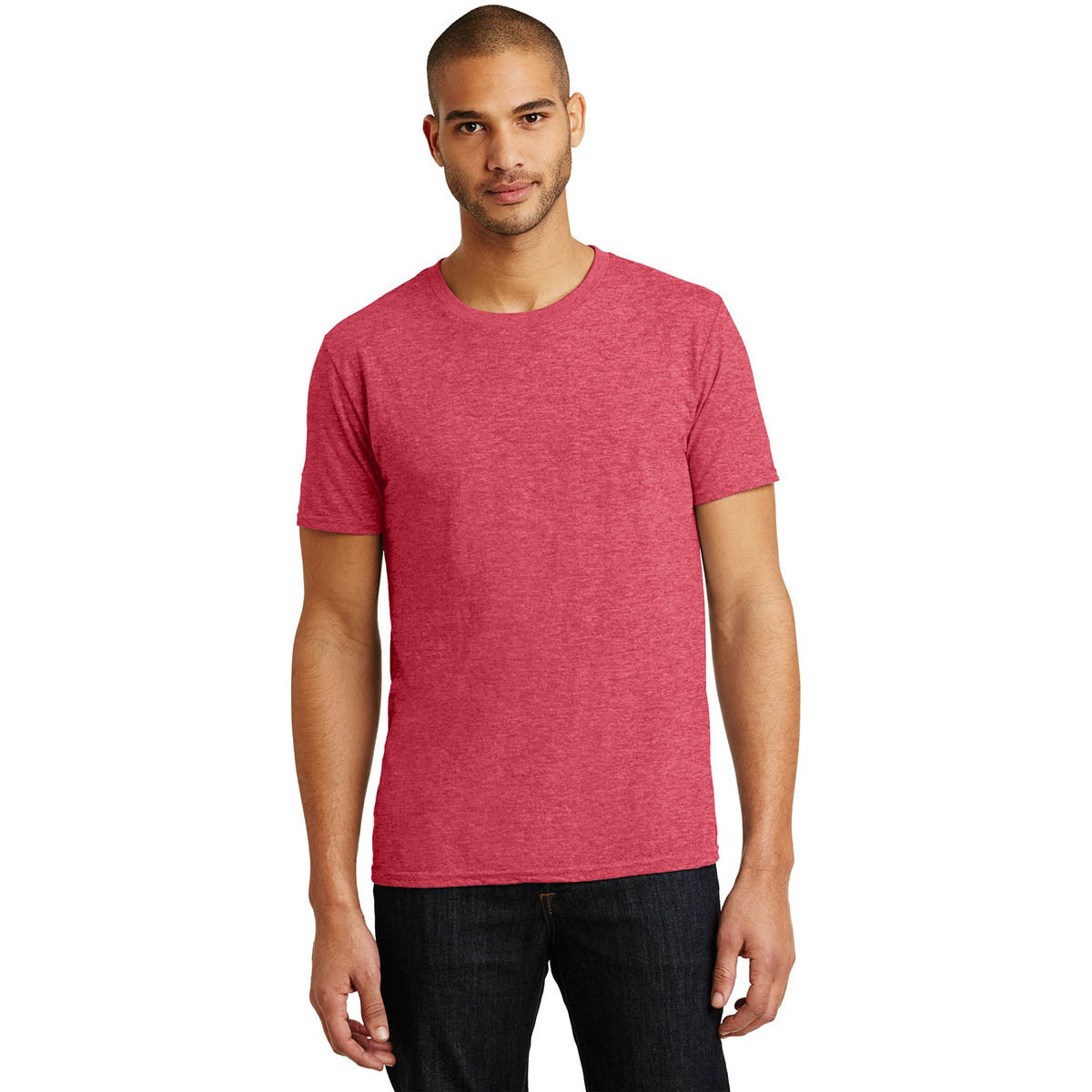 heather red t shirt