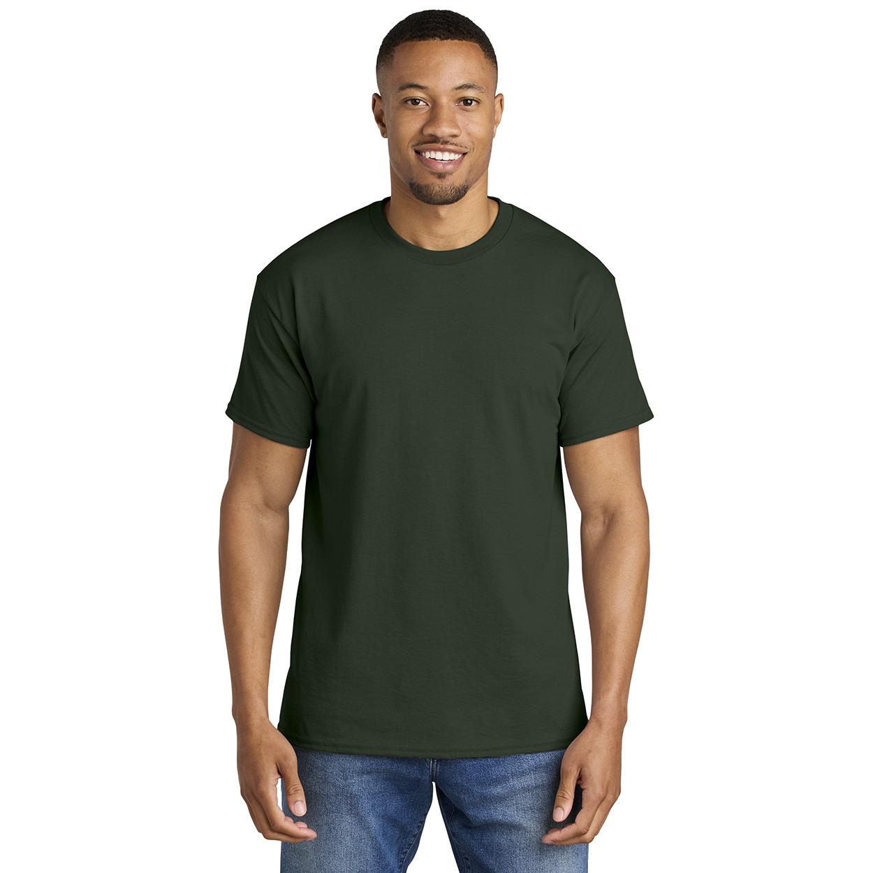 Gildan 8000 DryBlend T-Shirt - Forest Green | Full Source