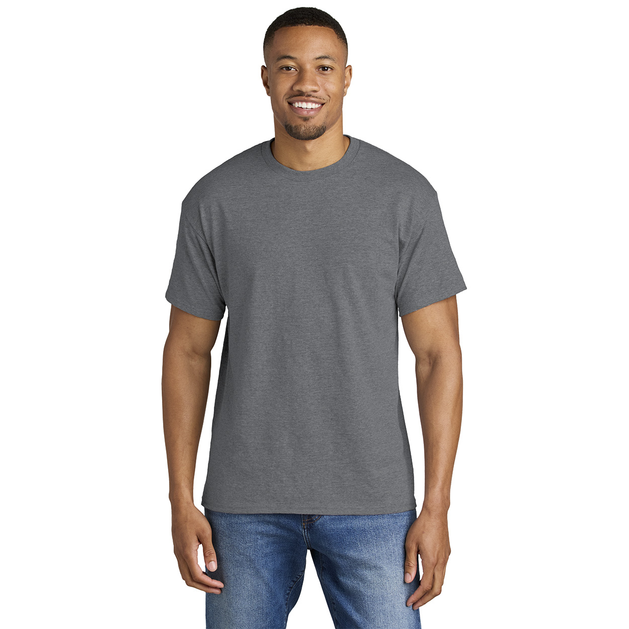 Gildan 8000 DryBlend T-Shirt - Graphite Heather | Full Source