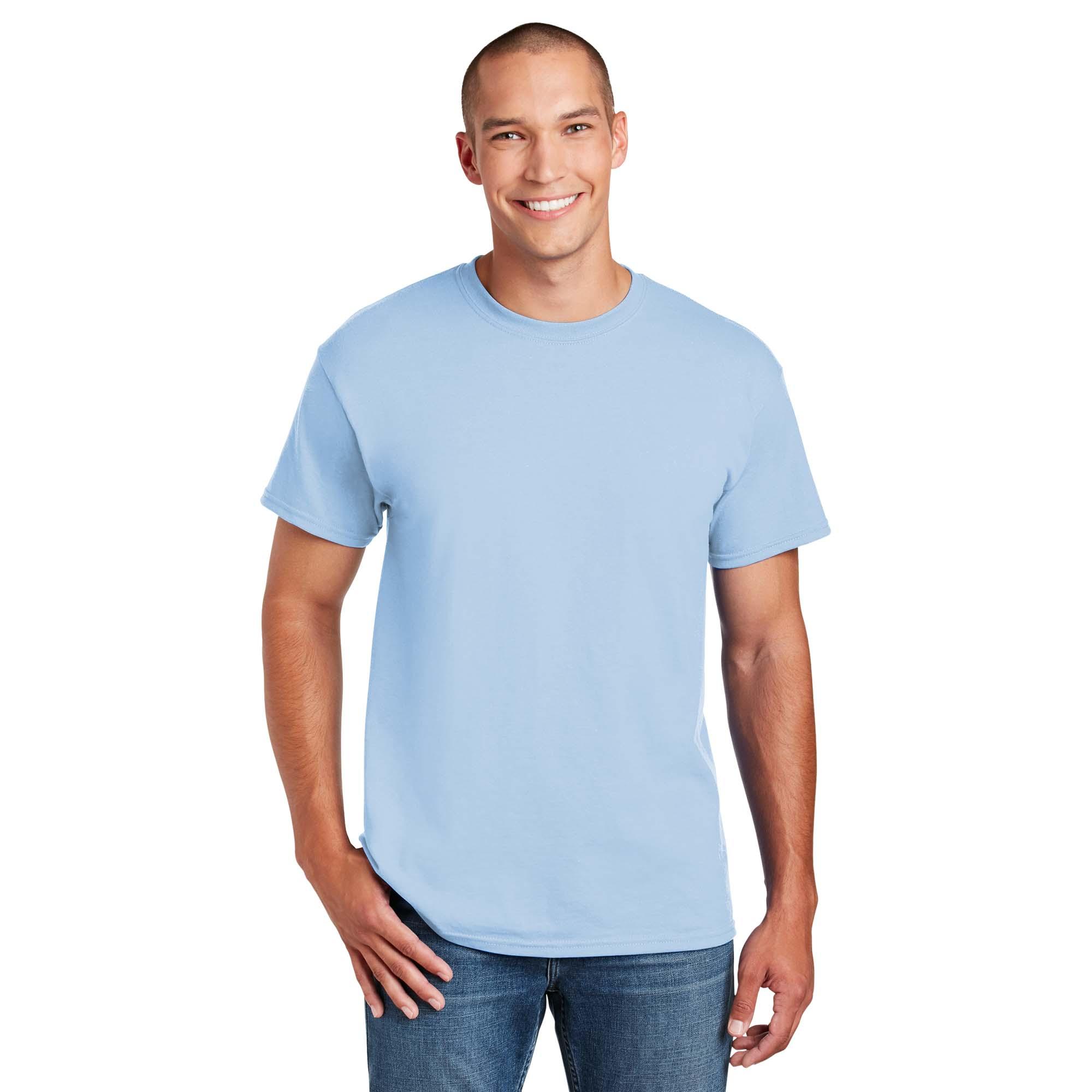 Gildan DryBlend Maglietta Uomo - Blu Zaffiro, Taglia 4XL, Cotone E Poliestere