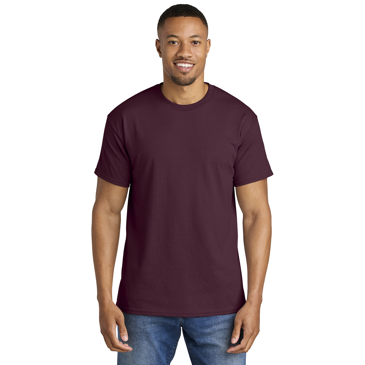 Gildan 8000 DryBlend T-Shirt - Maroon | Full Source