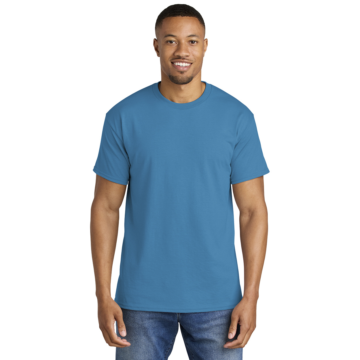 Gildan 8000 DryBlend T-Shirt - Sapphire | Full Source