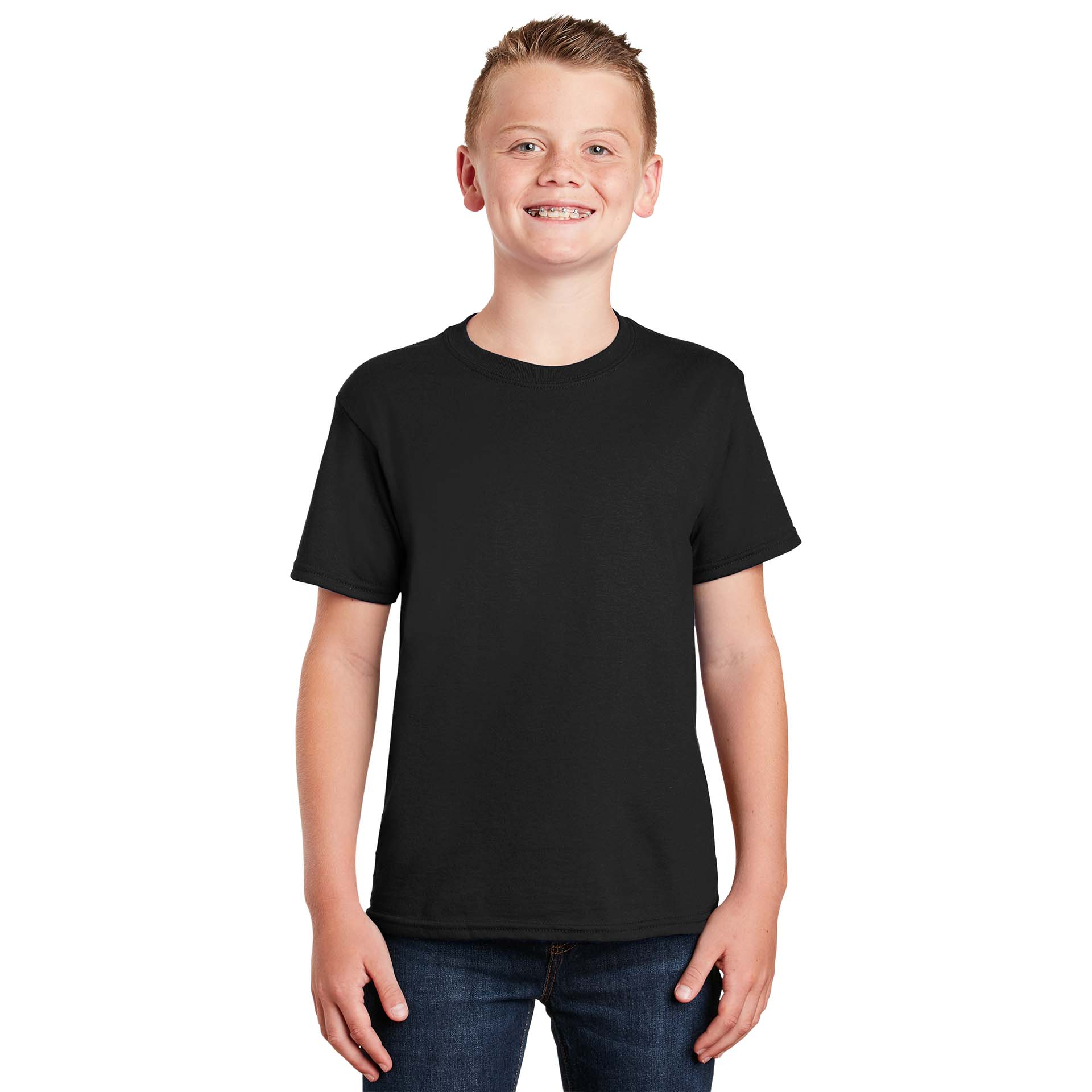 Gildan 8000B Youth DryBlend T-Shirt - Black | Full Source