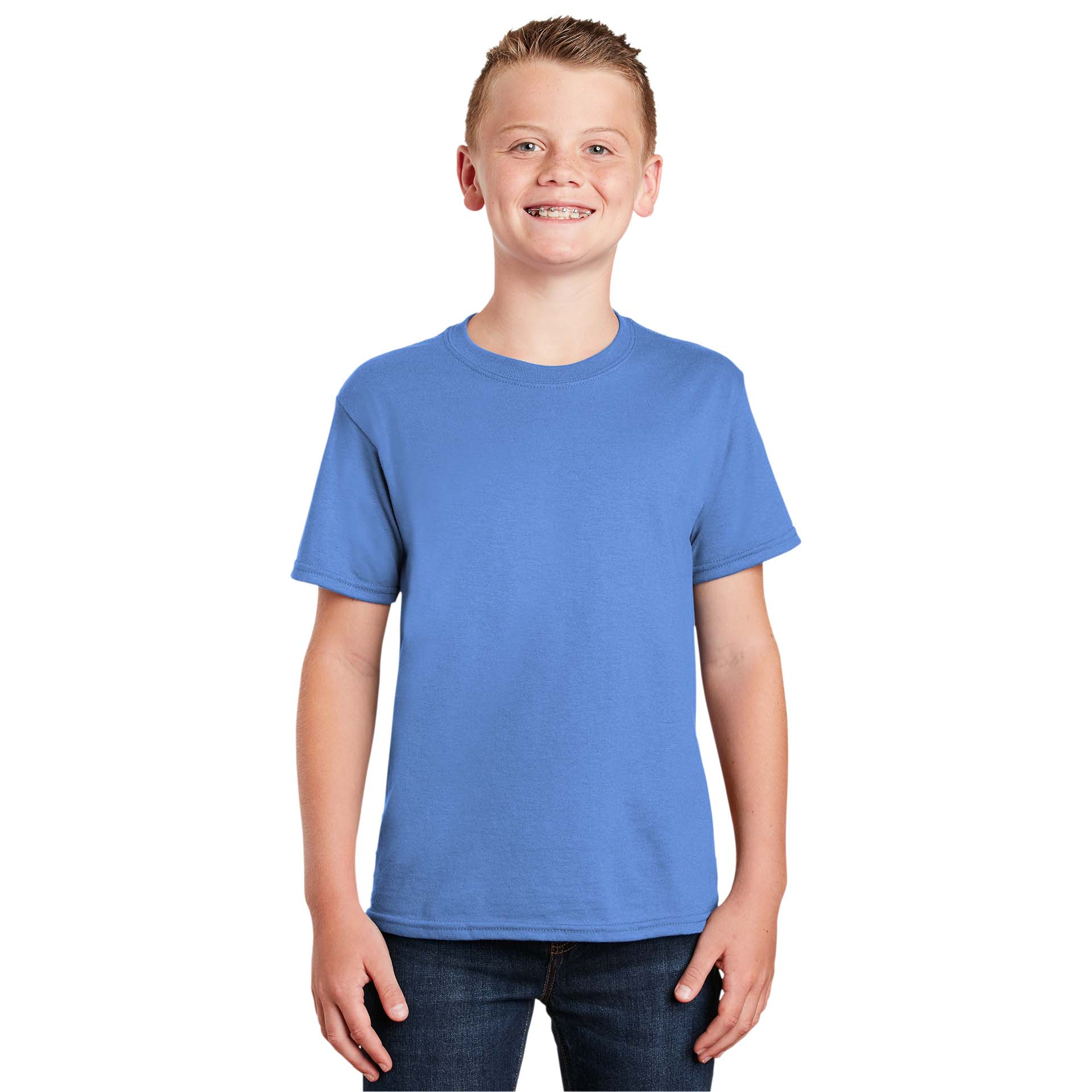 Gildan 8000B Youth DryBlend T-Shirt - Carolina Blue | Full Source