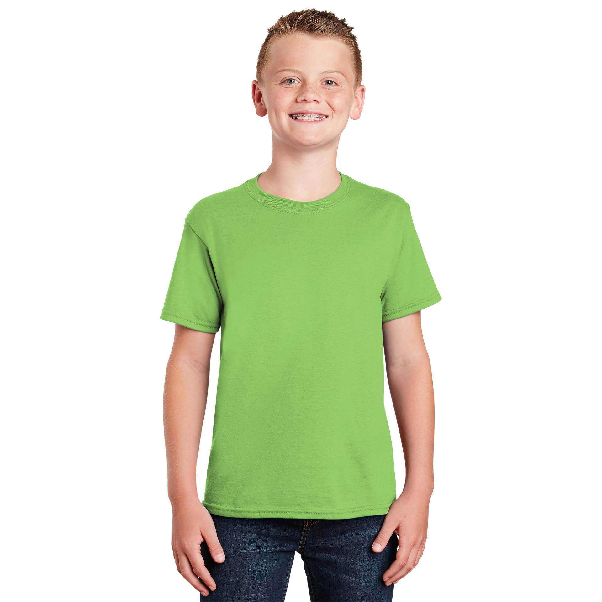 Gildan 8000B Youth DryBlend T-Shirt - Lime | Full Source