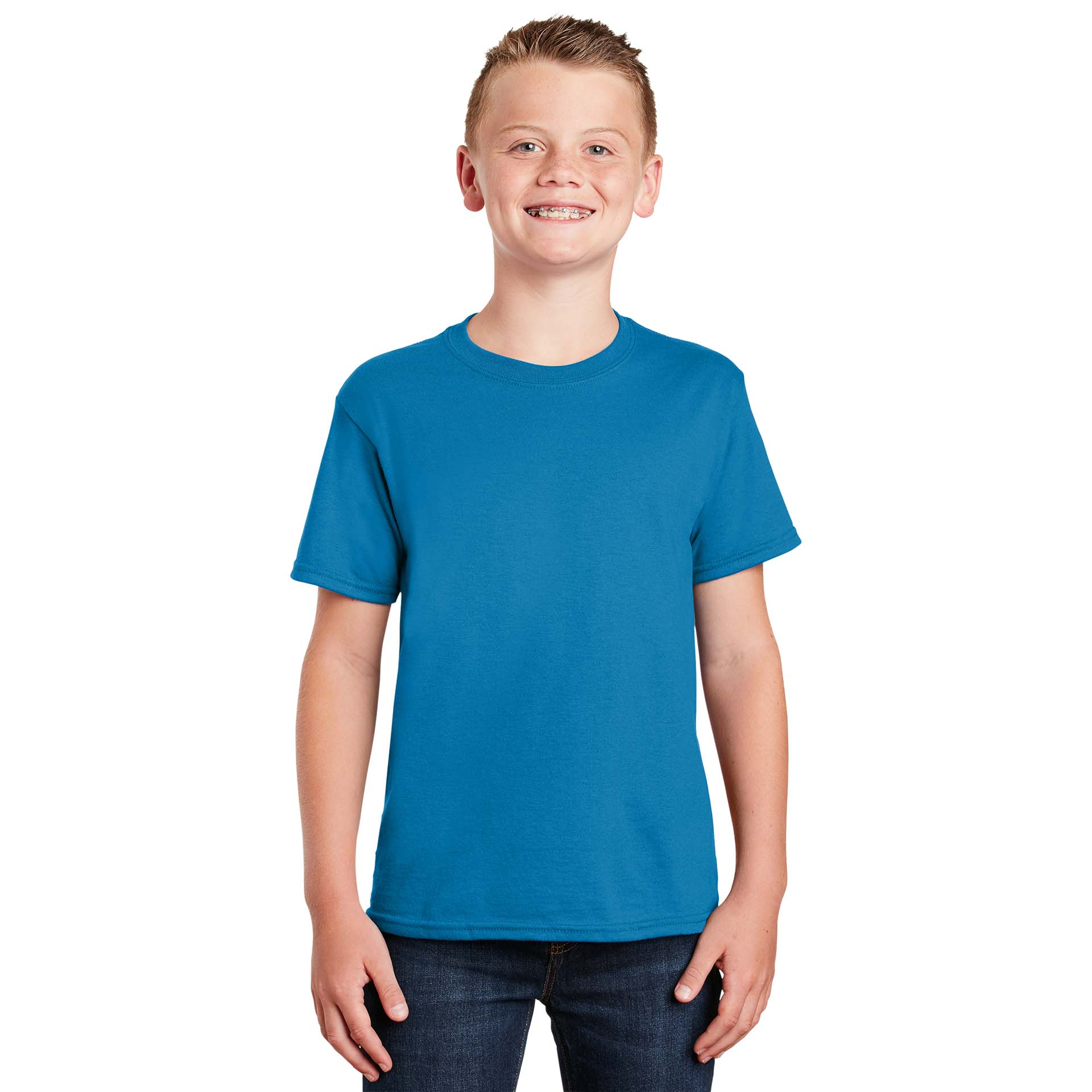 Gildan 8000B Youth DryBlend T-Shirt - Sapphire | Full Source