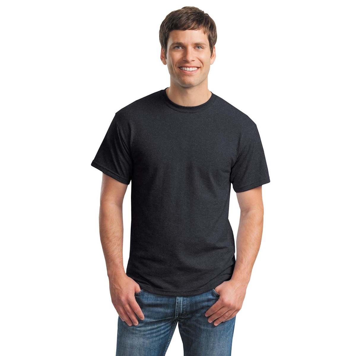 Gildan 8000 DryBlend T-Shirt - Dark Heather | FullSource.com