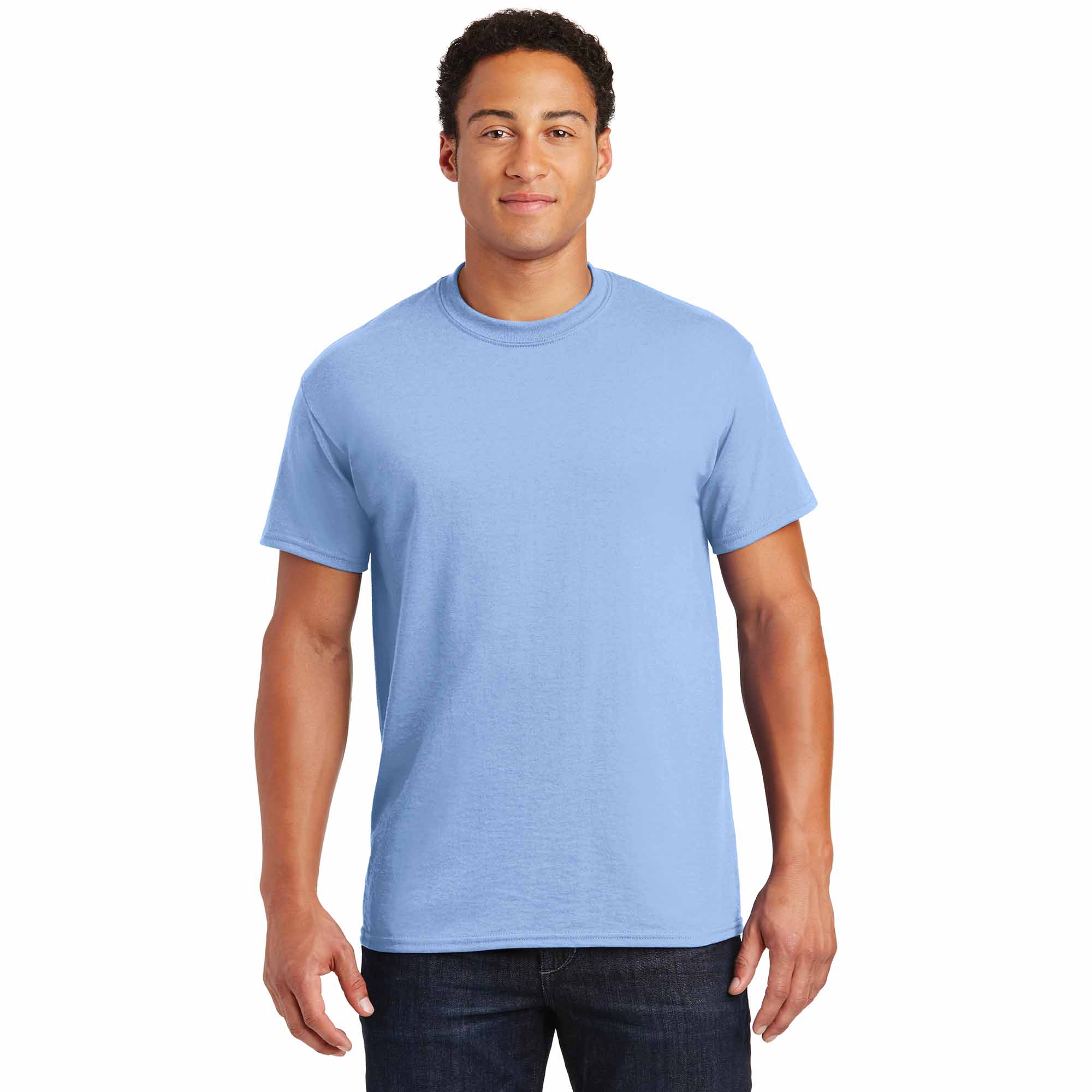 Gildan 8000 DryBlend T-Shirt - Light Blue | FullSource.com