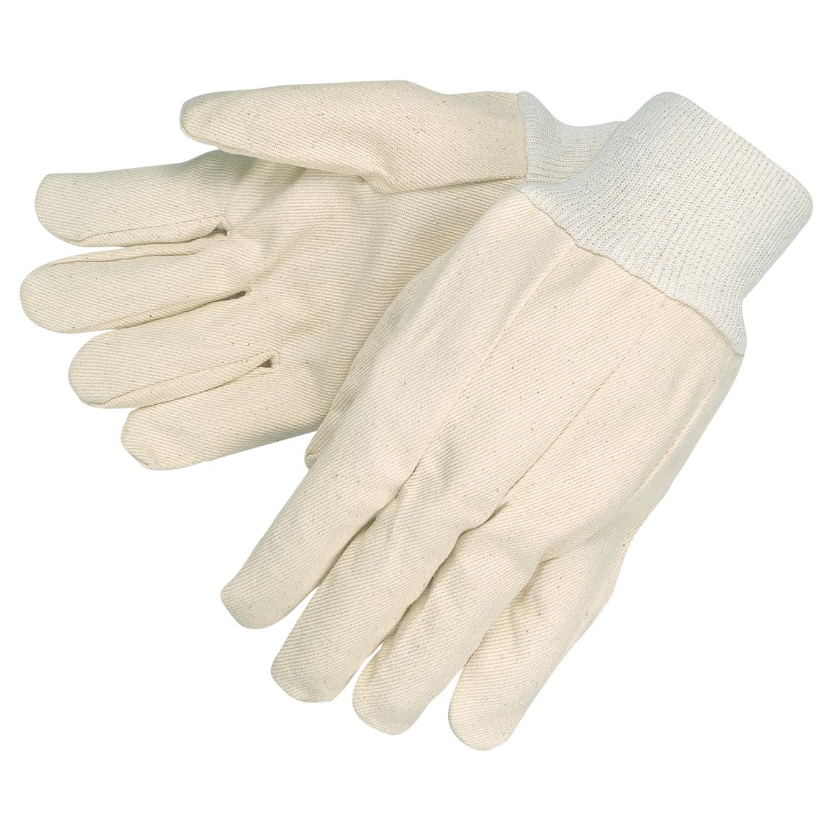 MCR Safety 8200 Cotton Canvas Gloves - Clute Pattern - Knit Wrist - 10 ...