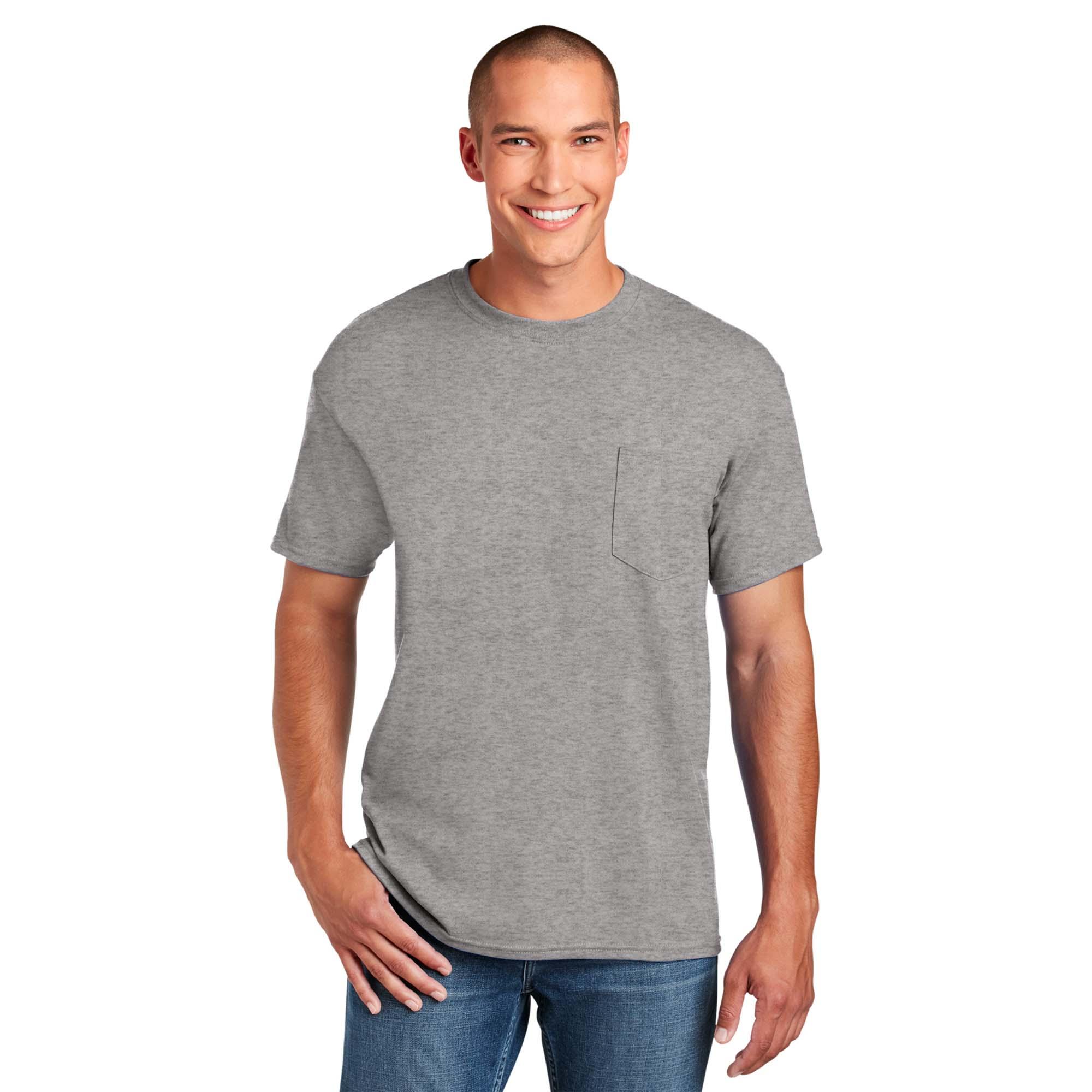 Gildan 8300 DryBlend Pocket T-Shirt - Sport Grey | Full Source