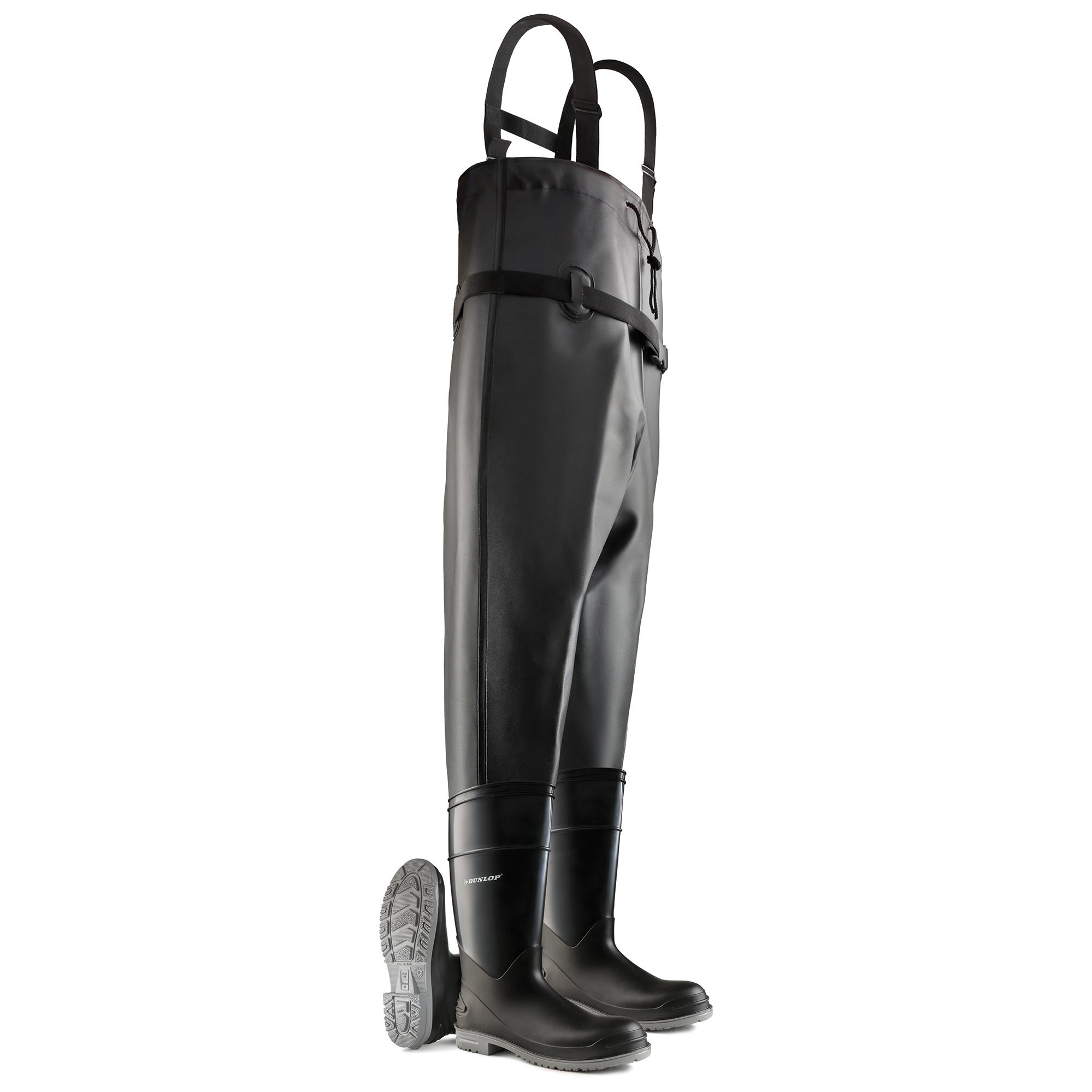 Dunlop 86067 Chest Wader with Steel Toe Boots | Full Source