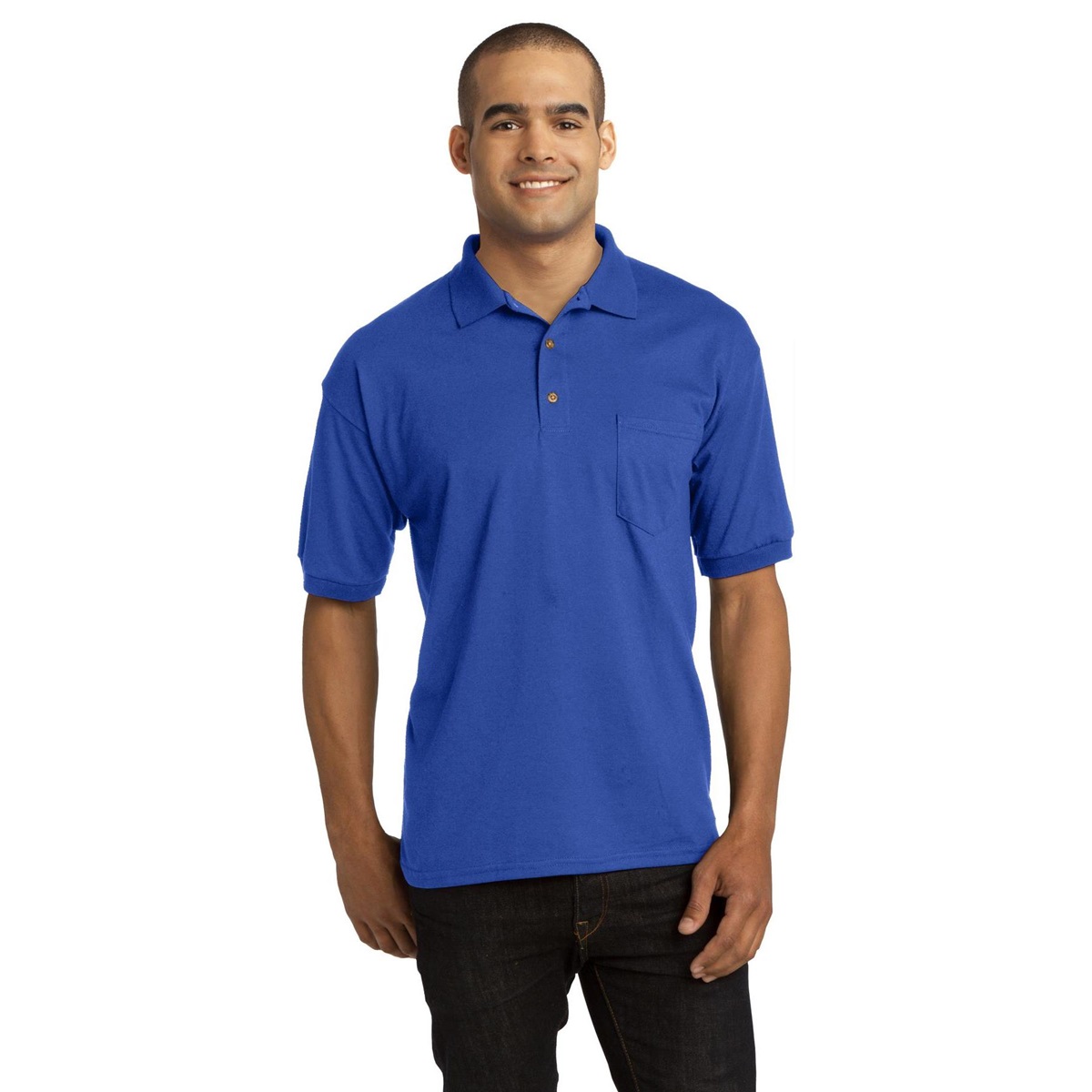 gildan polo shirts with pocket