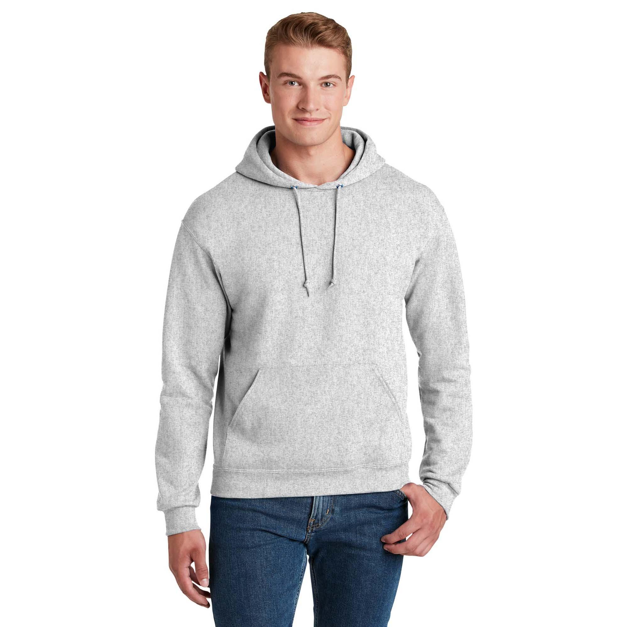 Jerzees 996M NuBlend Pullover Hooded Sweatshirt - Ash | Full