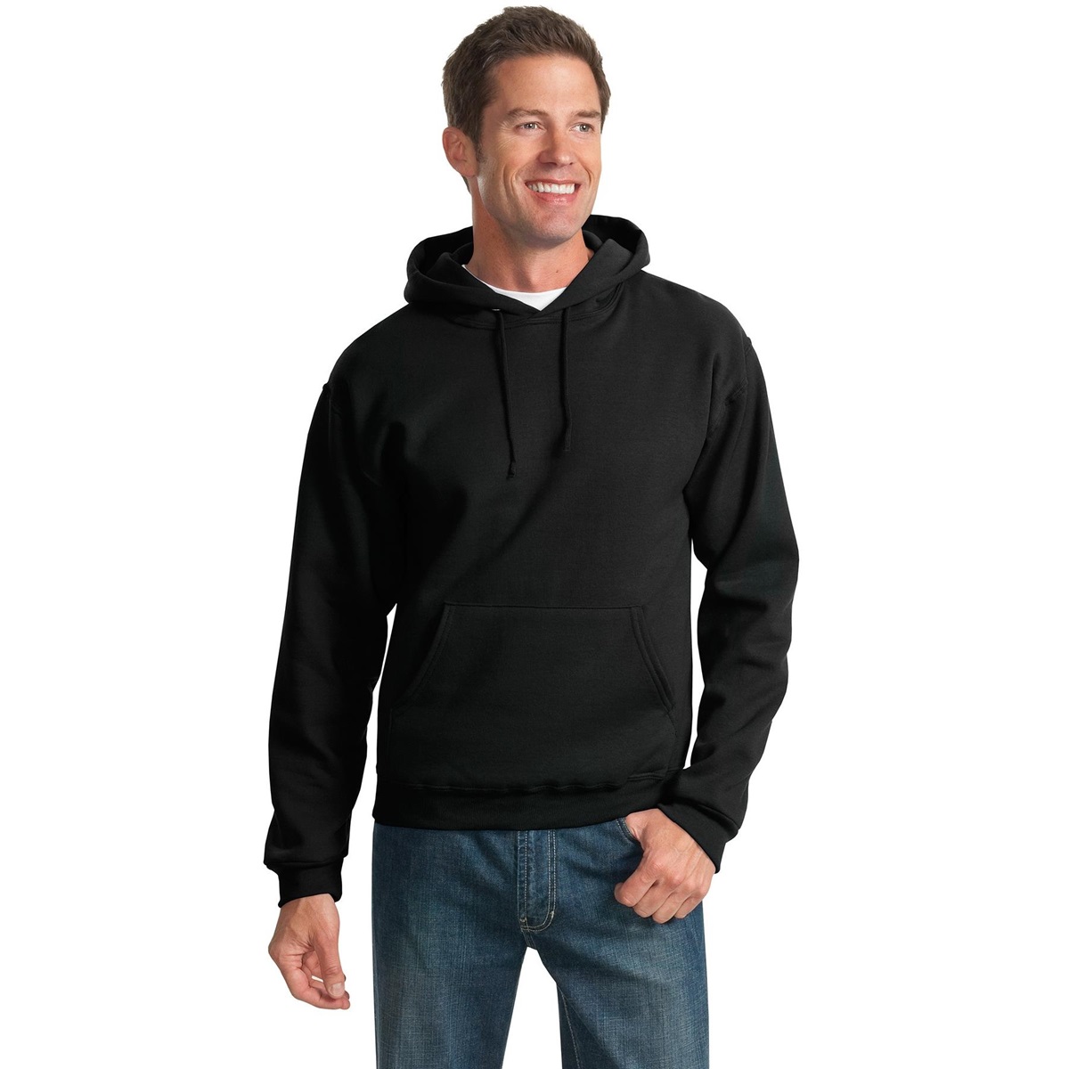 Jerzees 996M NuBlend Pullover Hooded Sweatshirt - Black | FullSource.com