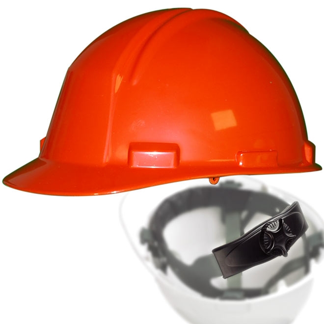 hard hat with ratchet