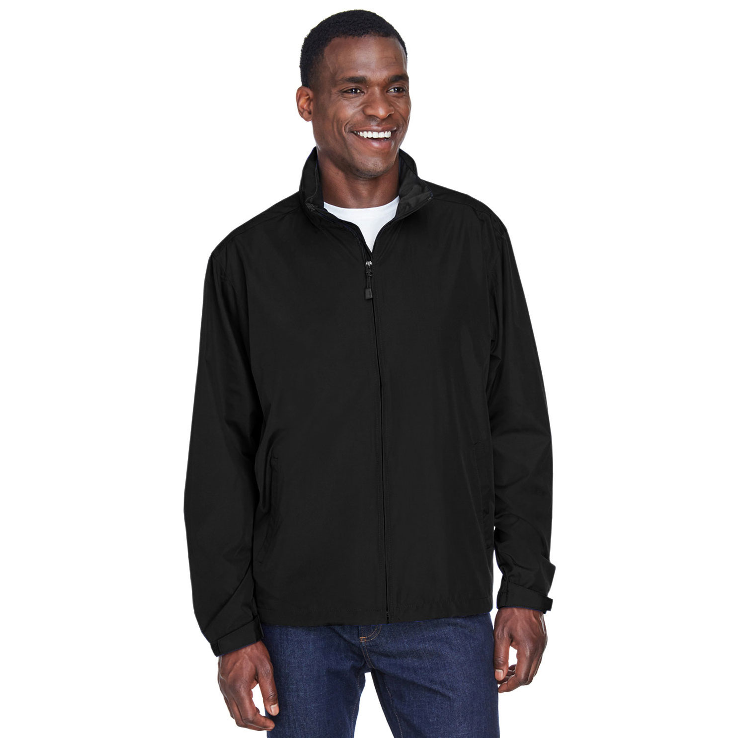 North End 88083 Men's Techno Lite Jacket - Black | Full Source