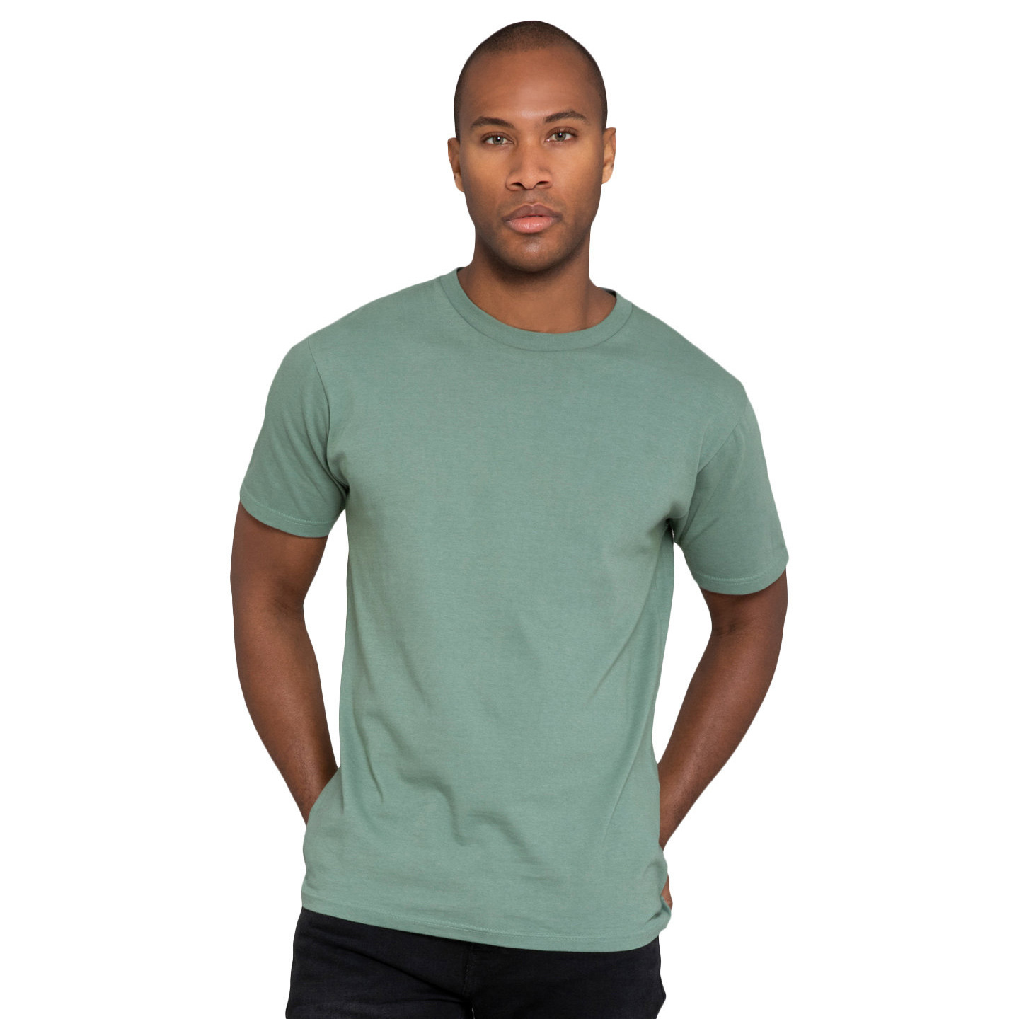 Lane Seven LS15001 Unisex Heavyweight T-Shirt - Sage | Full Lane Seven LS15001 Unisex Heavyweight T-Shirt - Sage | Full