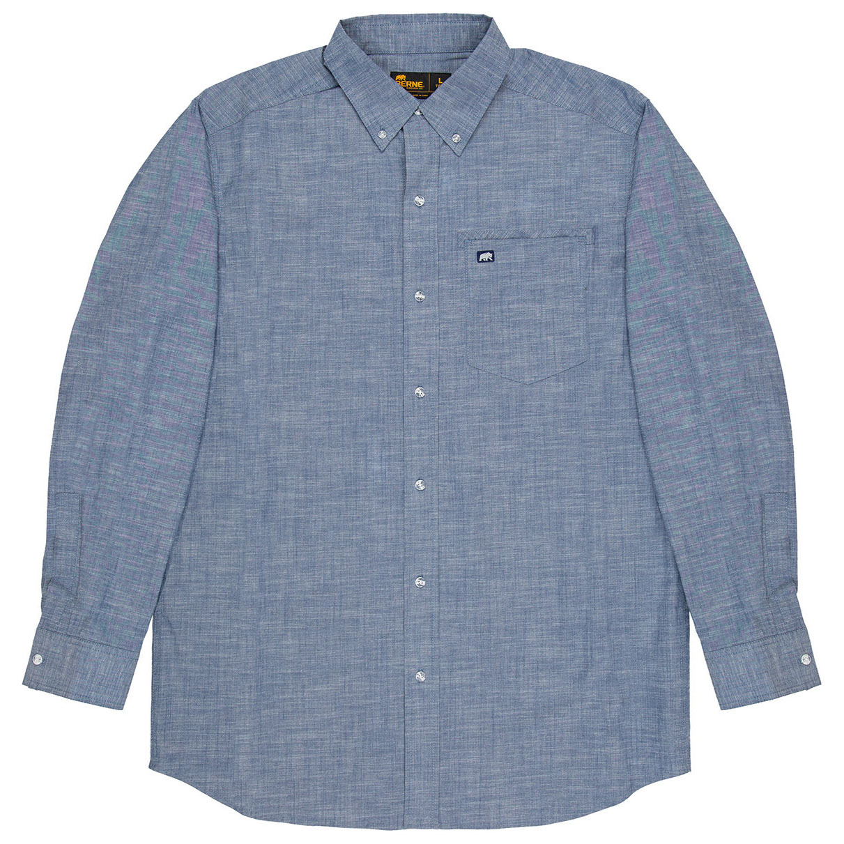 Berne SH28 Foreman Flex180 Chambray Button-Down Woven Shirt - Chambray ...